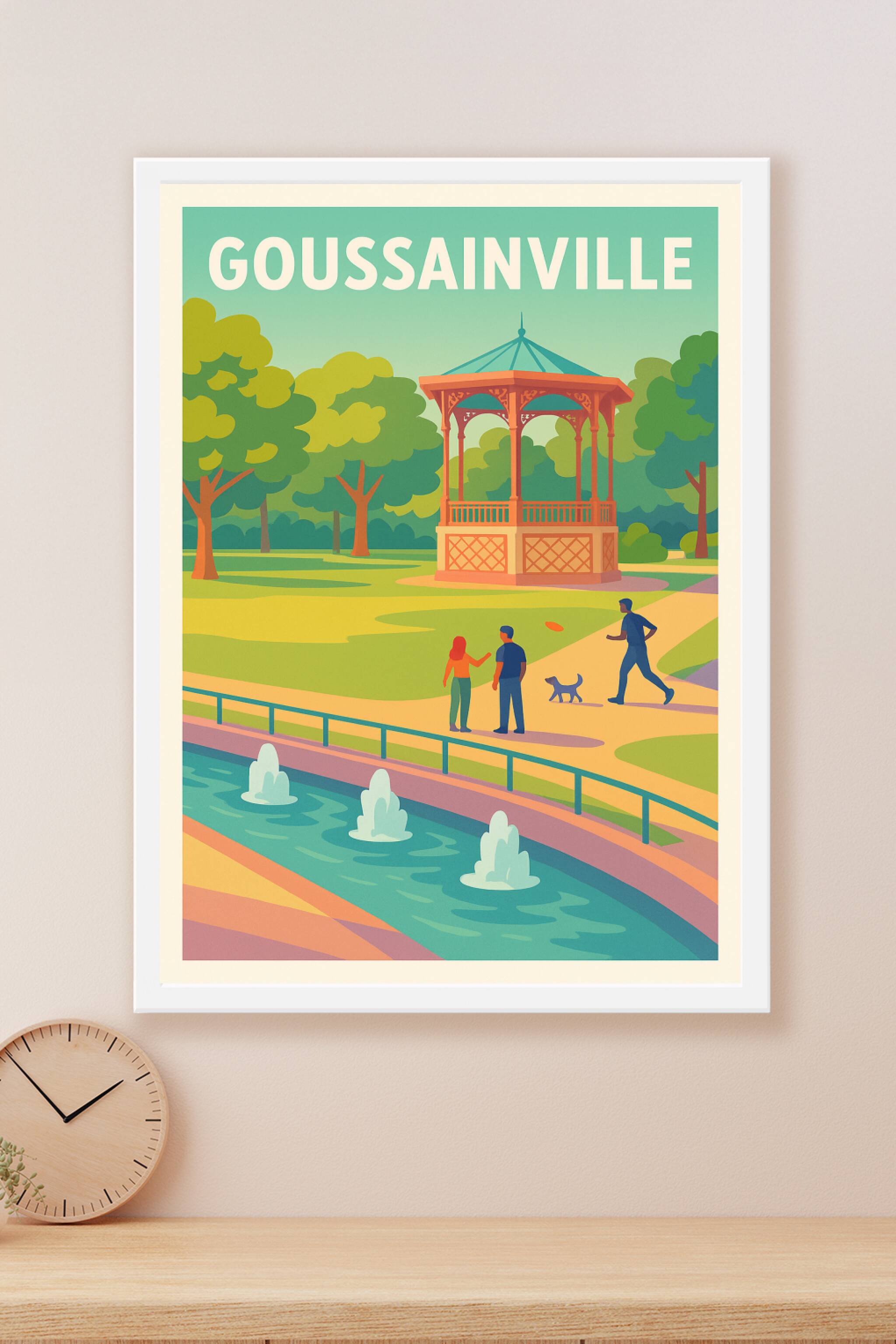 Affiche Goussainville — Harmonie au parc du kiosque · poster d'art de Goussainville