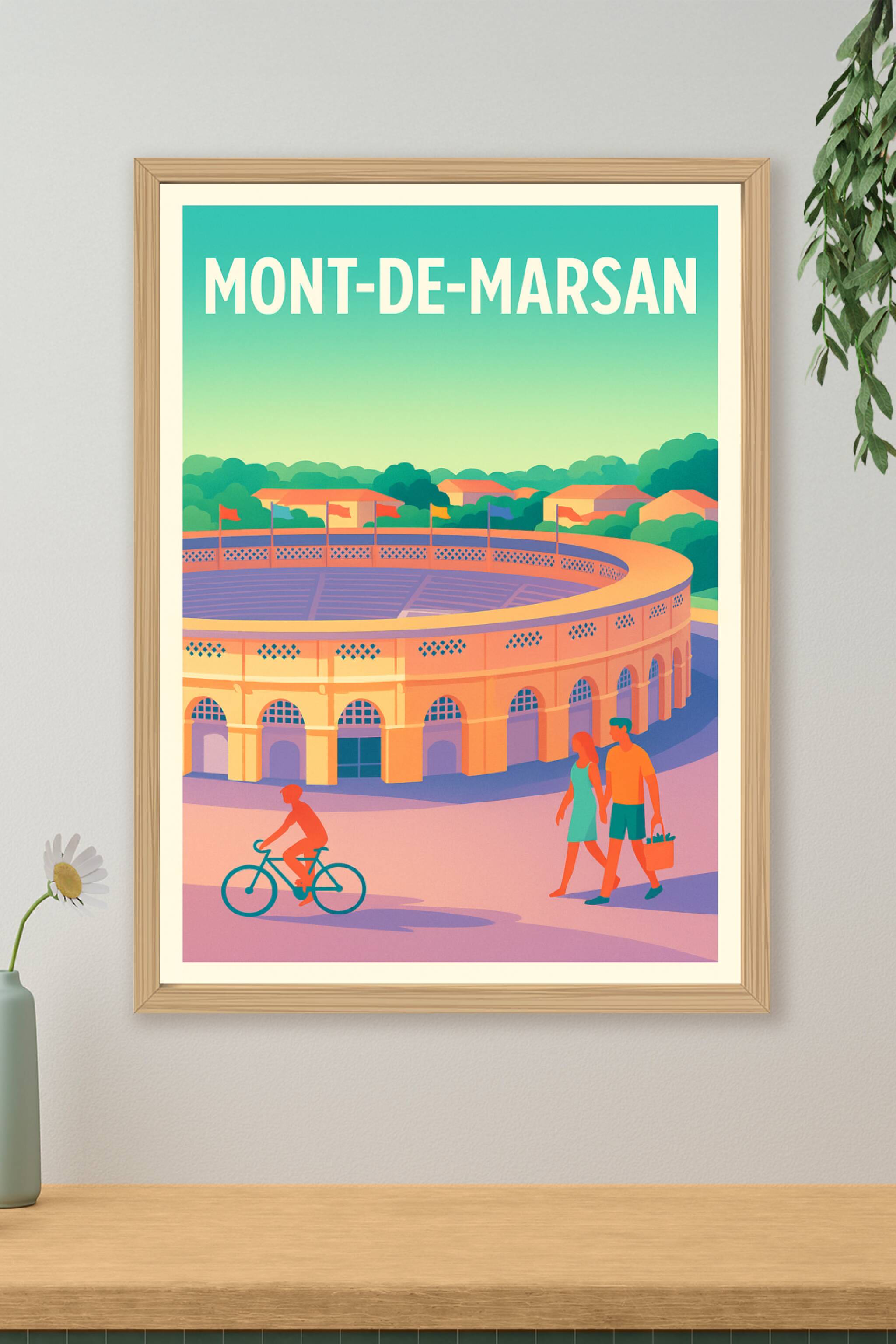 Affiche de Mont-de-Marsan - L'Esprit Festif et Historique