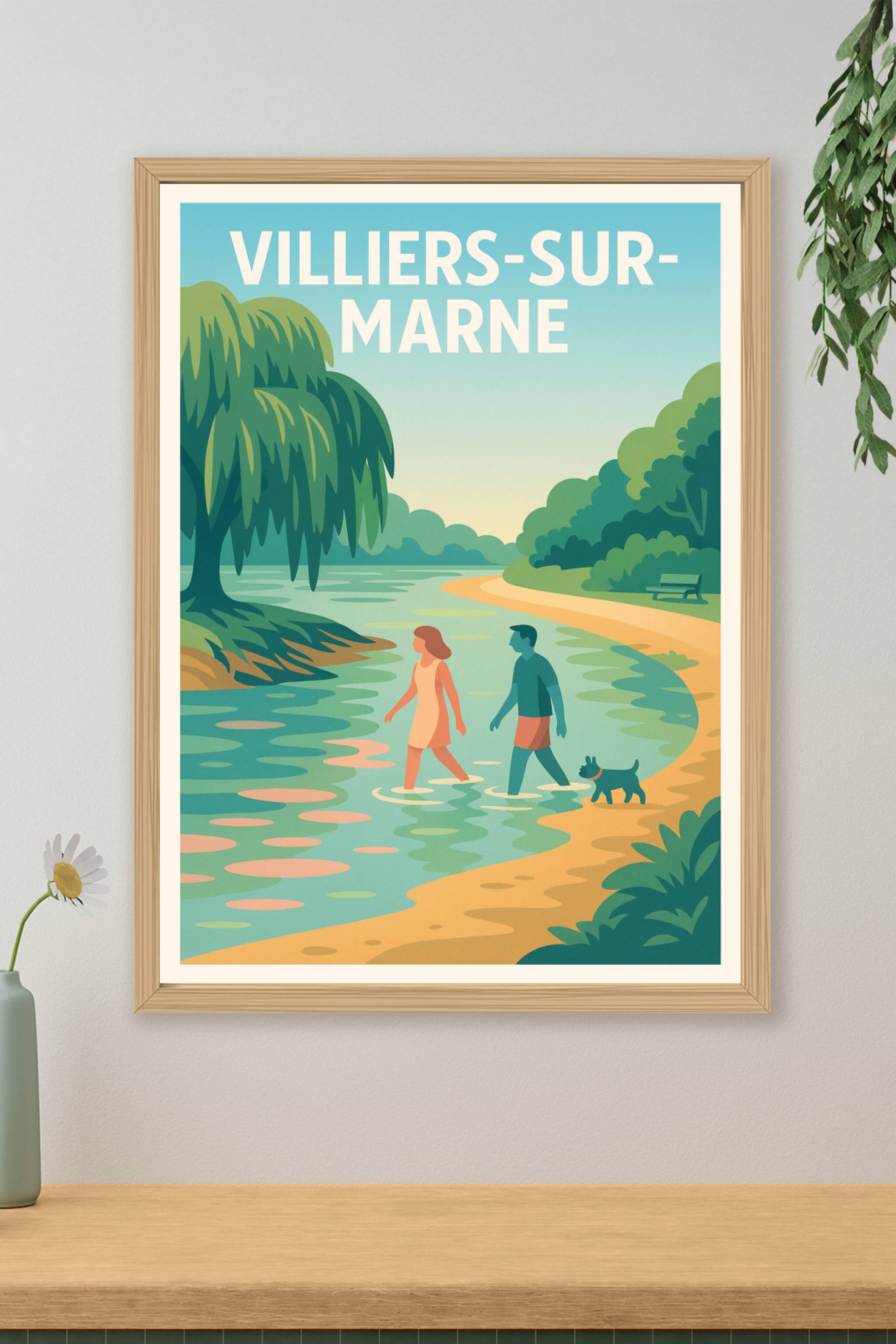 Affiche de Villiers-sur-Marne - Une pause nature au bord de l'eau