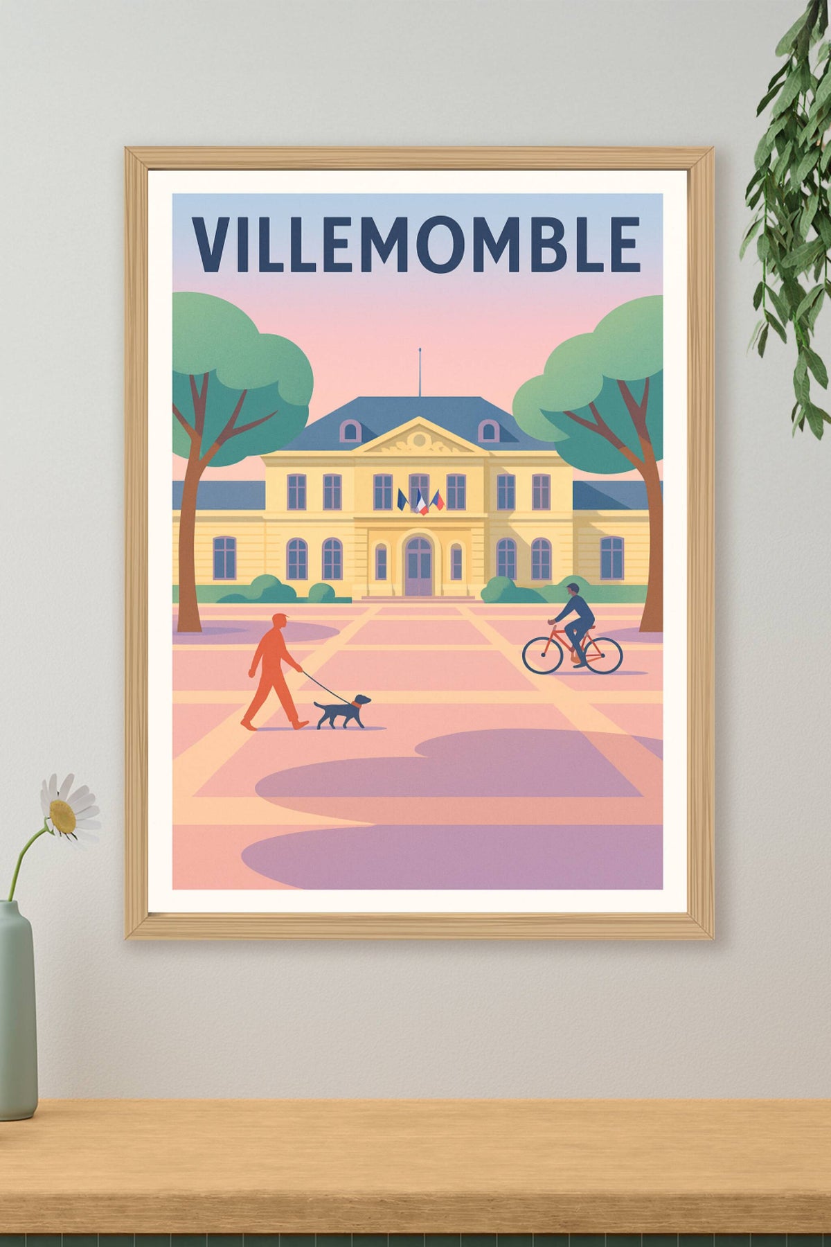 Affiche Villemomble — Harmonie urbaine et douceur de vivre · poster d'art de Villemomble