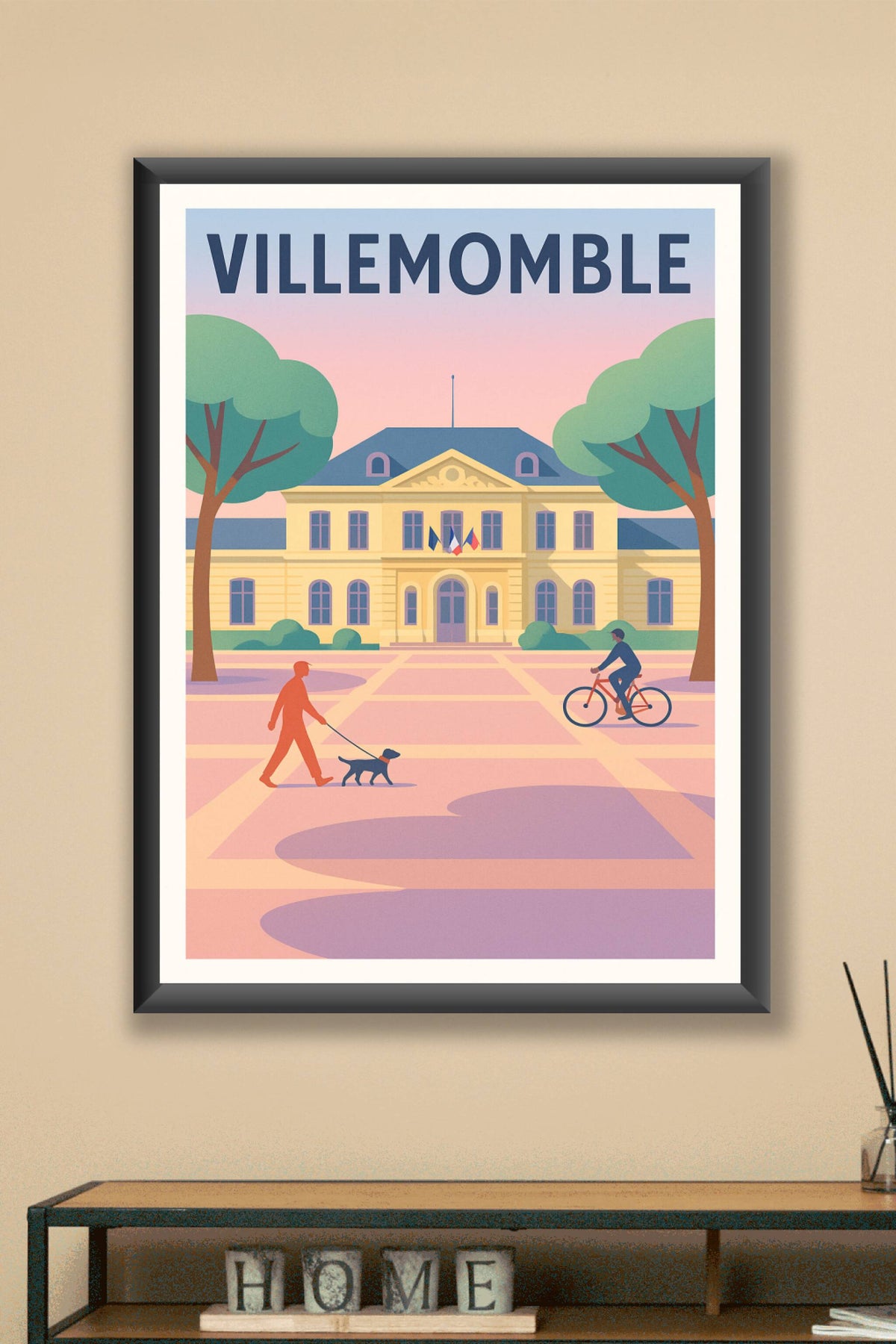 Affiche Villemomble — Harmonie urbaine et douceur de vivre · poster d'art de Villemomble