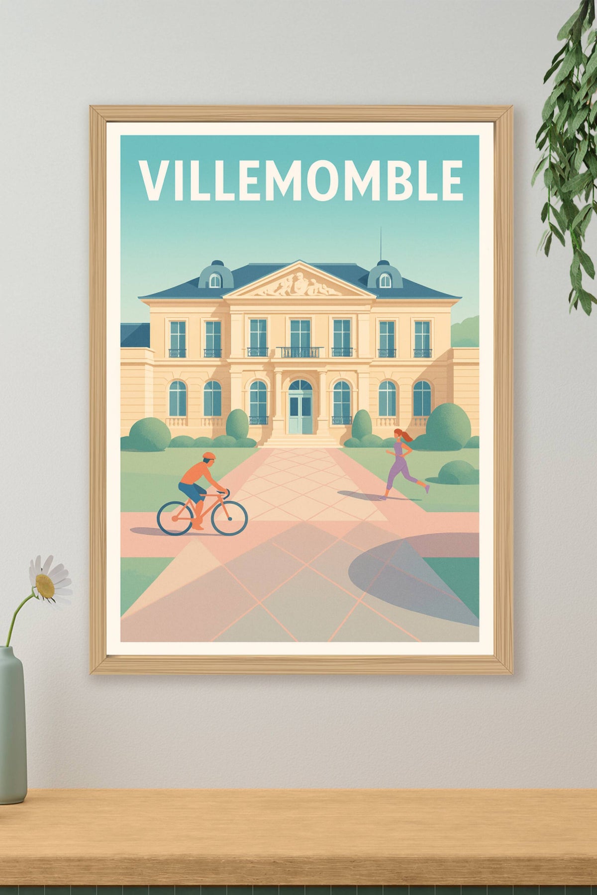 Affiche Villemomble — Harmonie entre culture et nature · poster d'art de Villemomble
