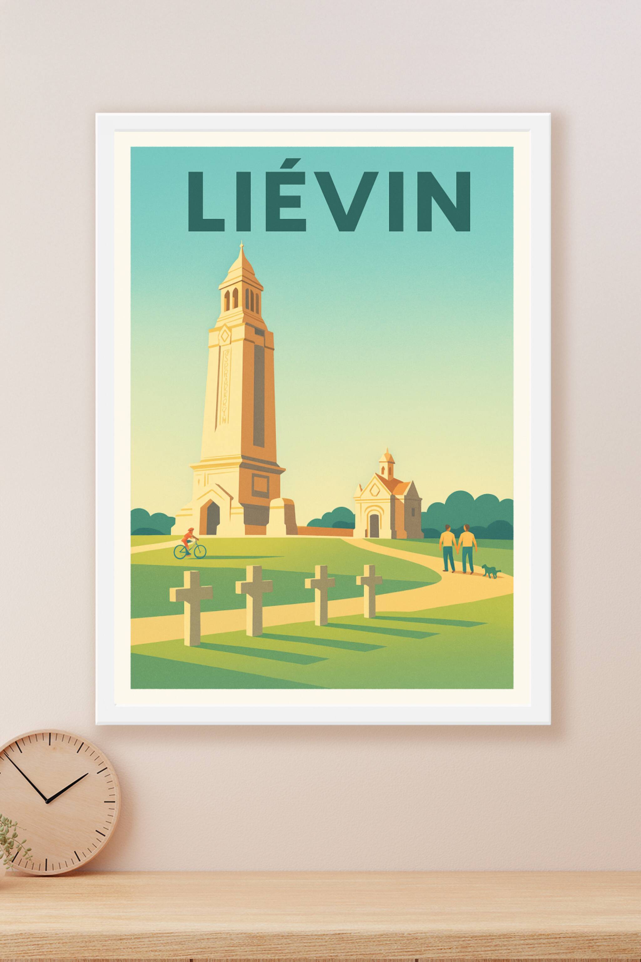 Affiche Liévin — Sérénité et Mémoire · poster d'art de Liévin