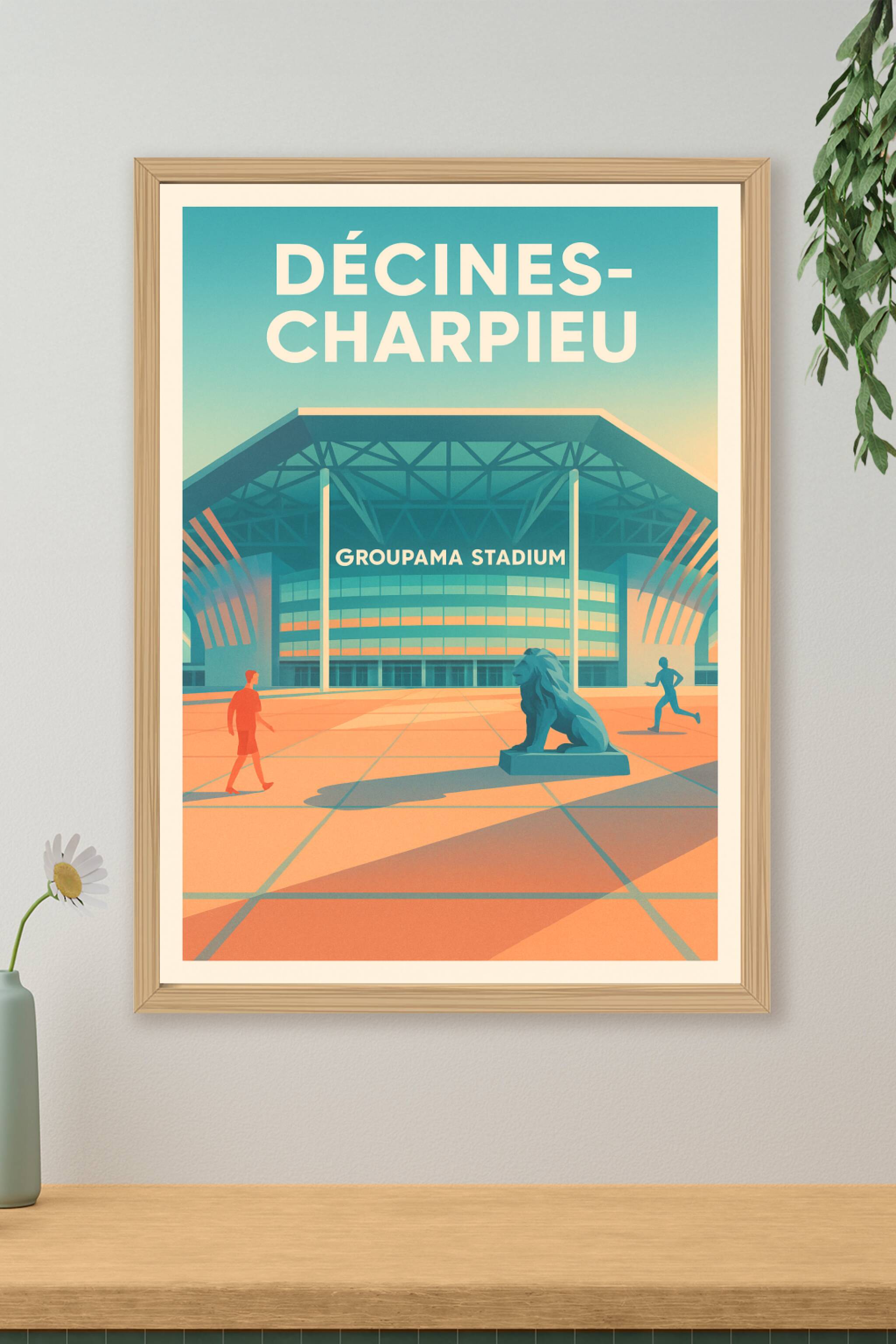 Affiche de Décines-Charpieu - L'emblématique Groupama Stadium