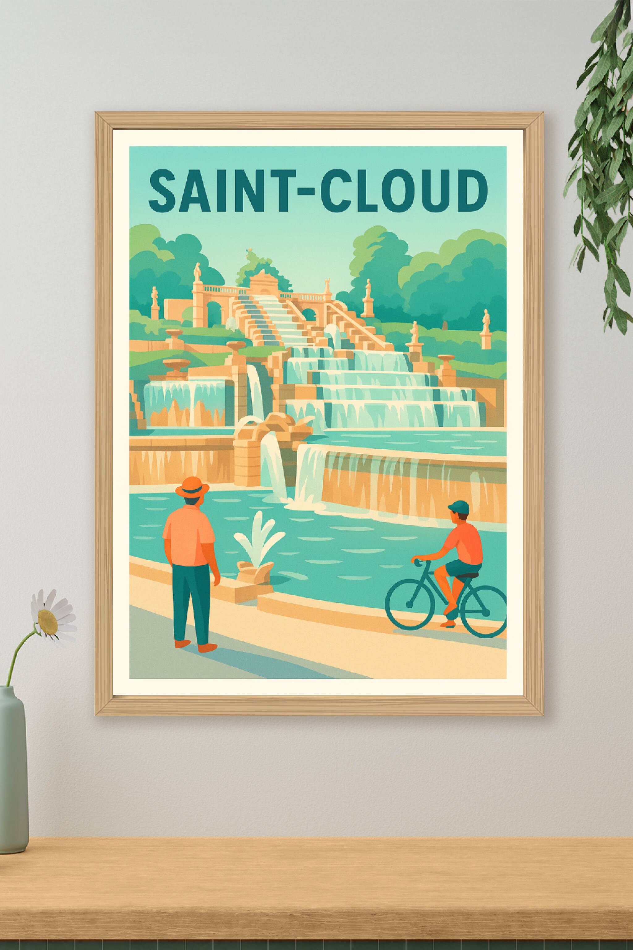Affiche de Saint-Cloud - L'élégance des jardins et cascades