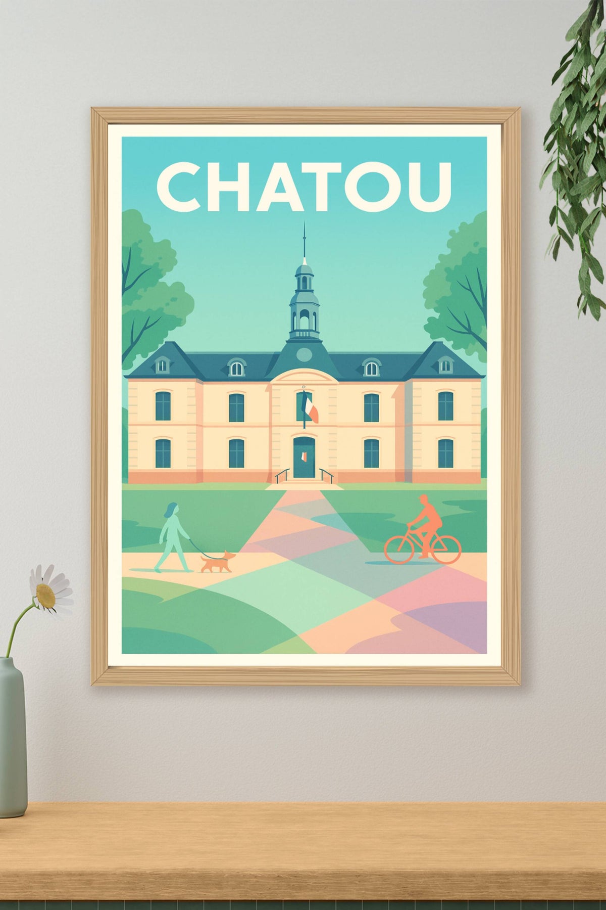 Affiche Chatou — Élégance et sérénité en bord de Seine · poster d'art de Chatou