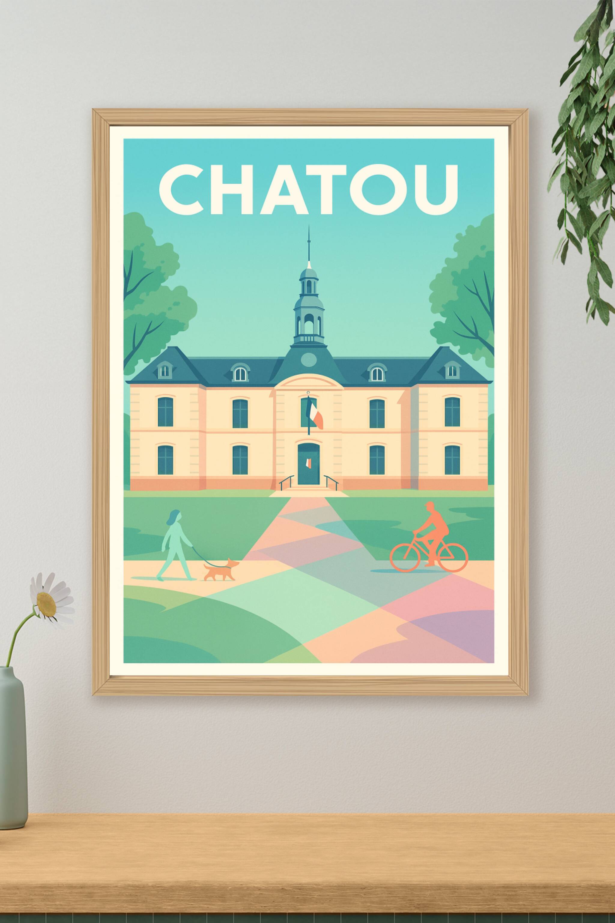 Affiche Chatou — Élégance et sérénité en bord de Seine · poster d'art de Chatou