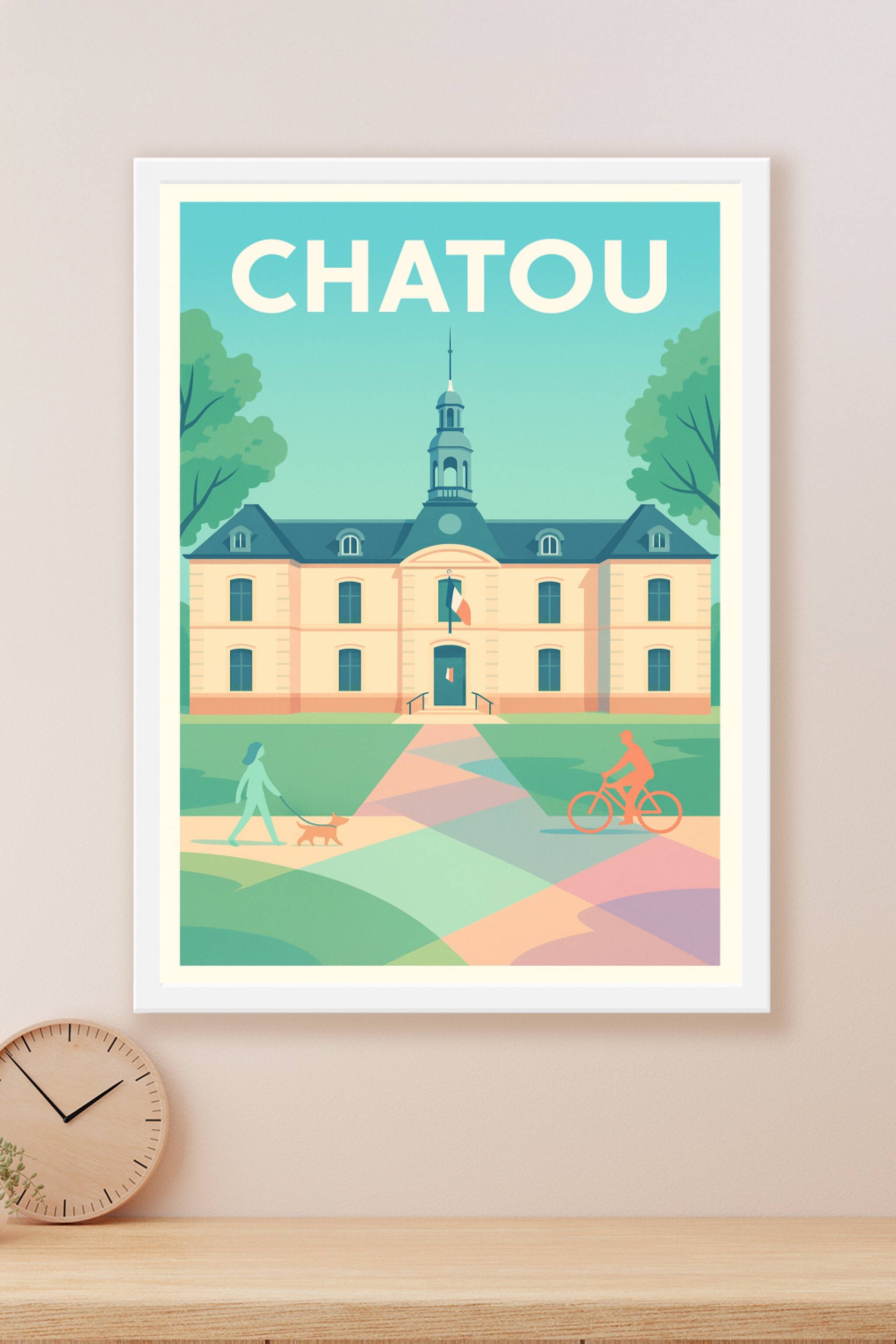 Affiche Chatou — Élégance et sérénité en bord de Seine · poster d'art de Chatou
