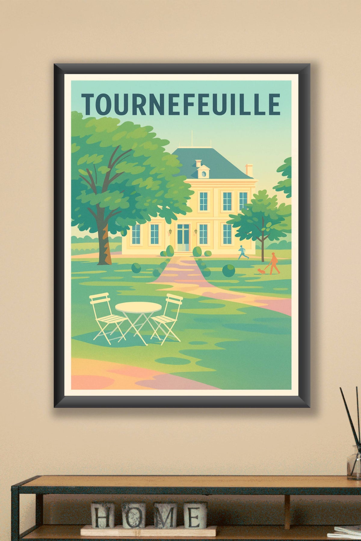 Affiche Tournefeuille — Un havre de paix en plein air · poster d'art de Tournefeuille