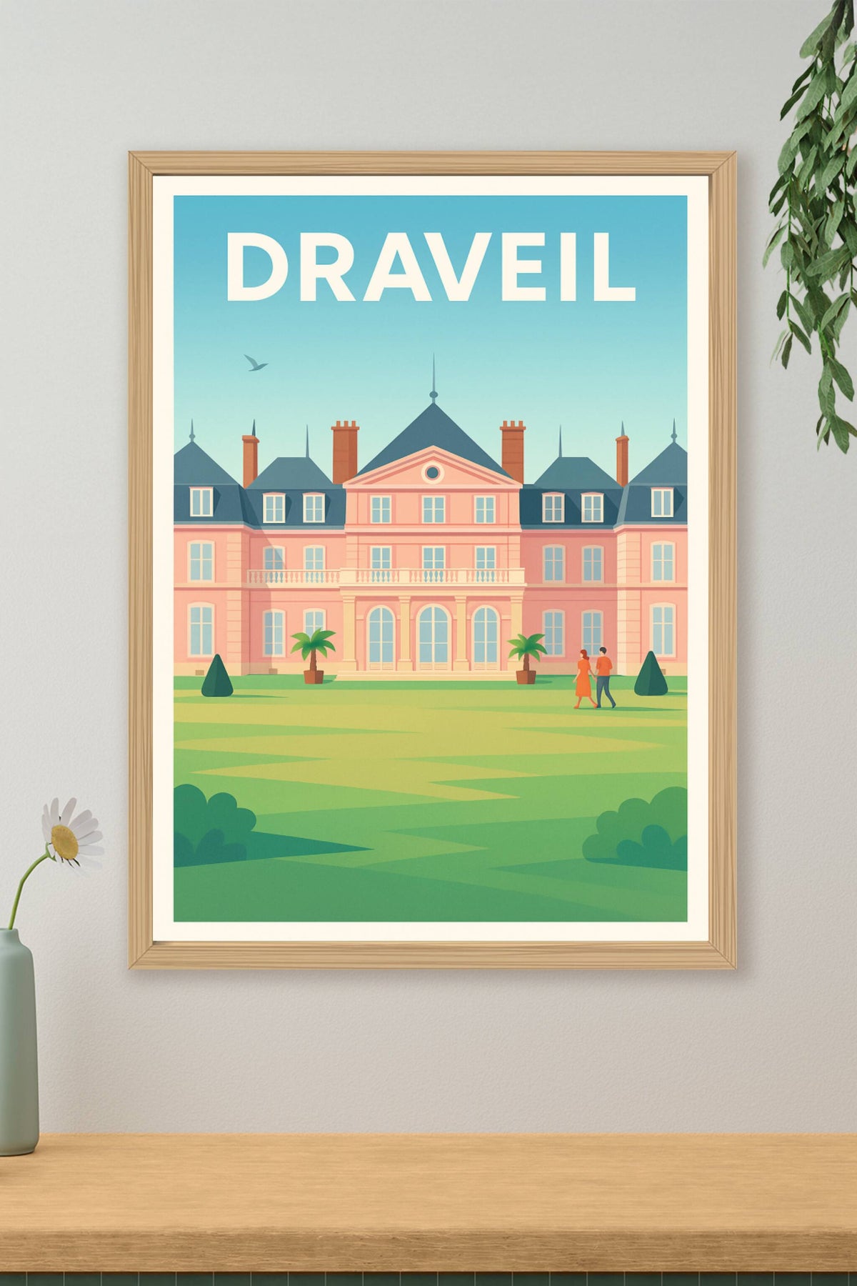 Affiche Draveil — Élégance et sérénité au cœur de l'Île-de-France · poster d'art de Draveil