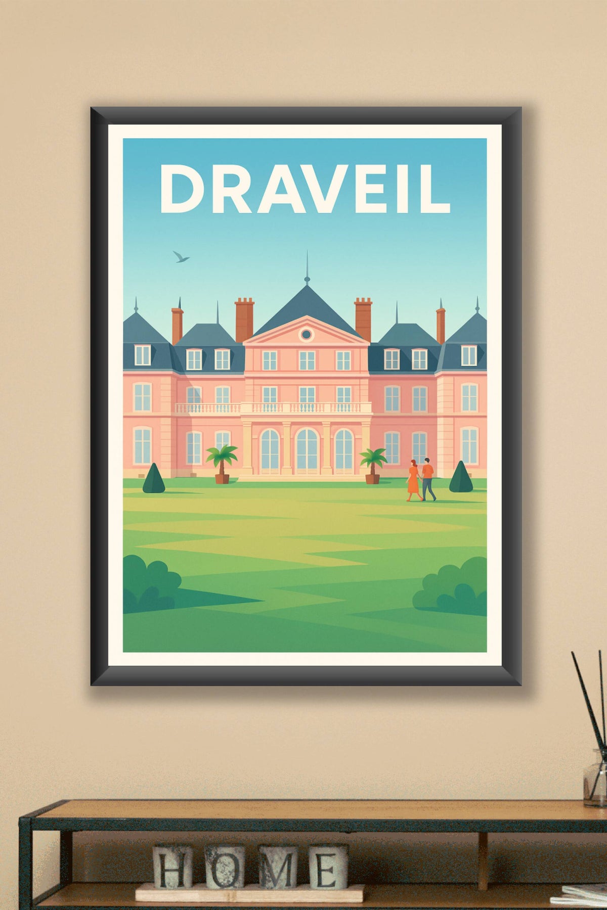 Affiche Draveil — Élégance et sérénité au cœur de l'Île-de-France · poster d'art de Draveil