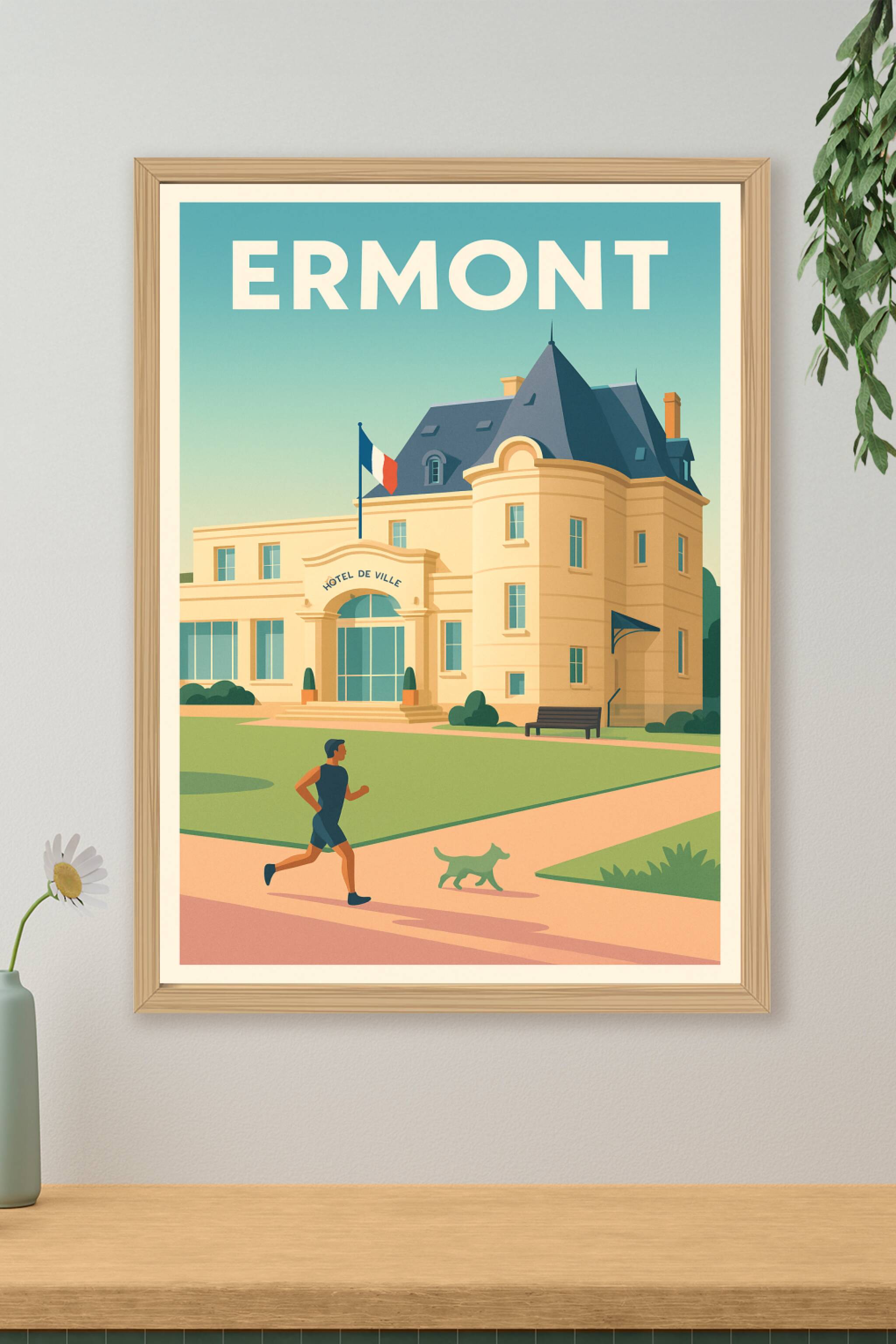 Affiche de Ermont - Harmonie urbaine et nature apaisante