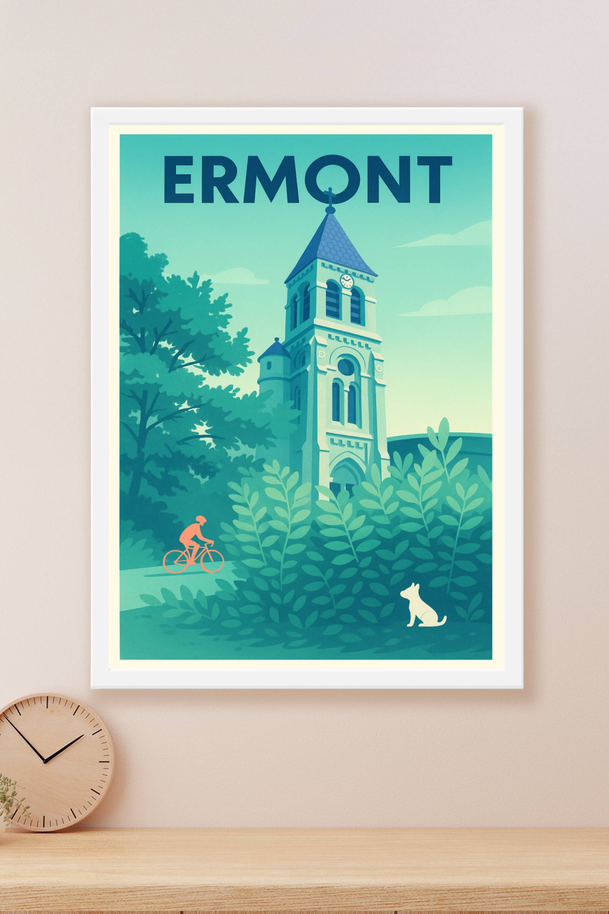 Affiche Ermont — Douceur et sérénité au cœur de la ville · poster d'art de Ermont