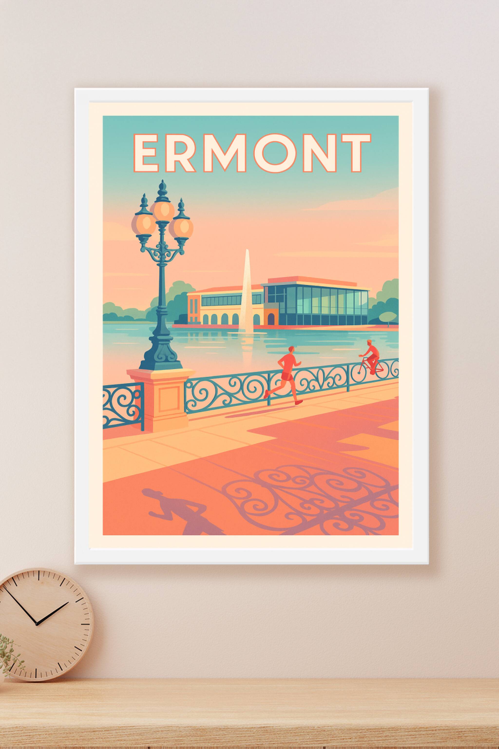 Affiche Ermont — Harmonie au bord de l'eau · poster d'art de Ermont