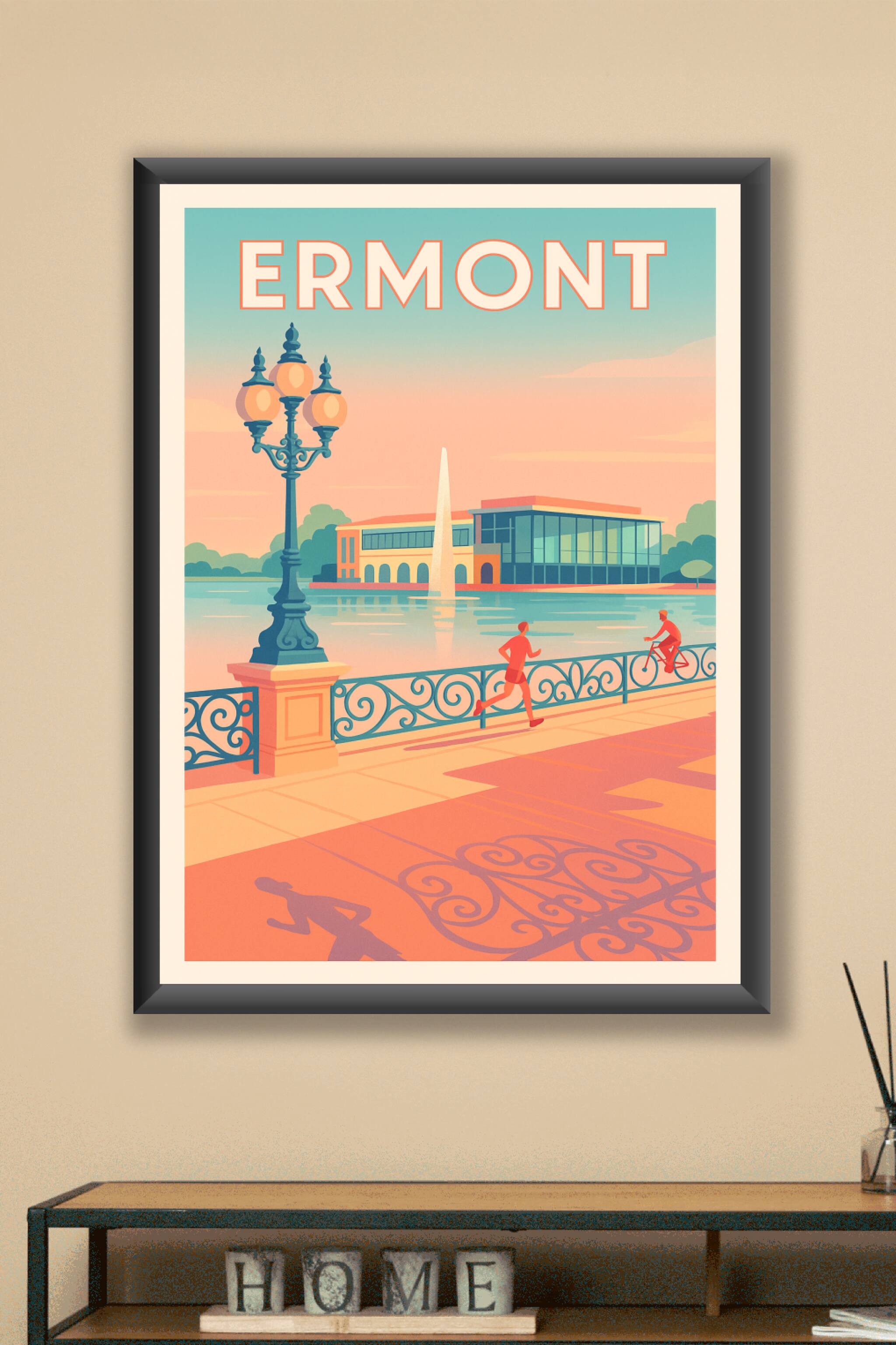 Affiche Ermont — Harmonie au bord de l'eau · poster d'art de Ermont