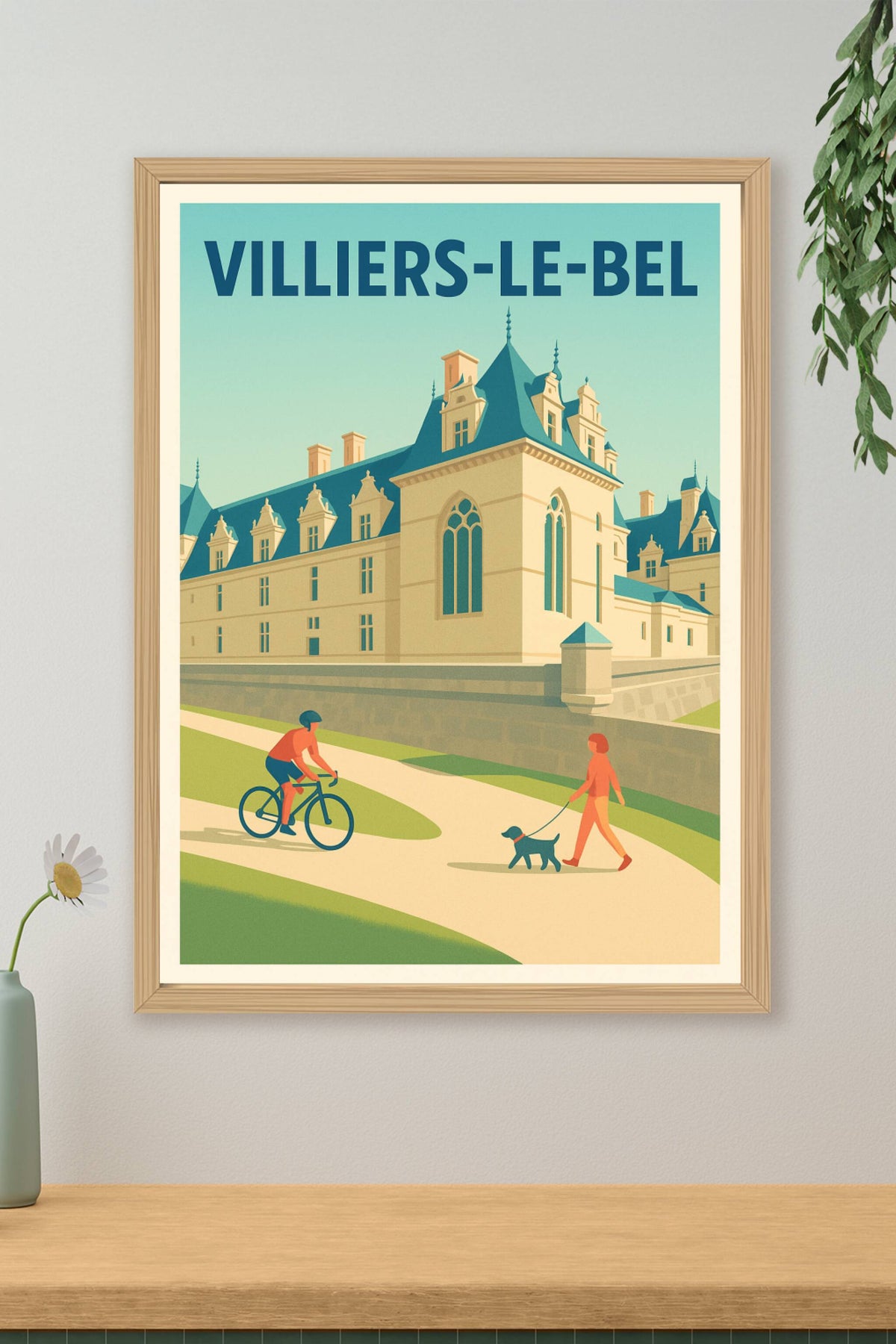 Affiche Villiers-le-Bel — Charme et sérénité en pleine ville · poster d'art de Villiers-le-Bel