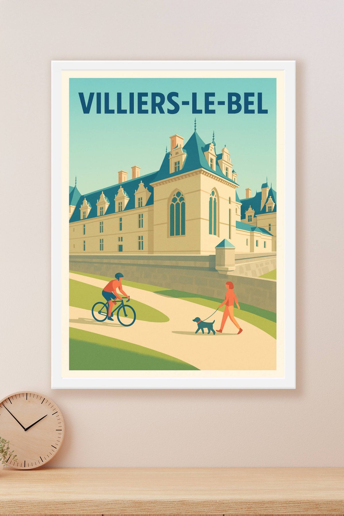 Affiche Villiers-le-Bel — Charme et sérénité en pleine ville · poster d'art de Villiers-le-Bel