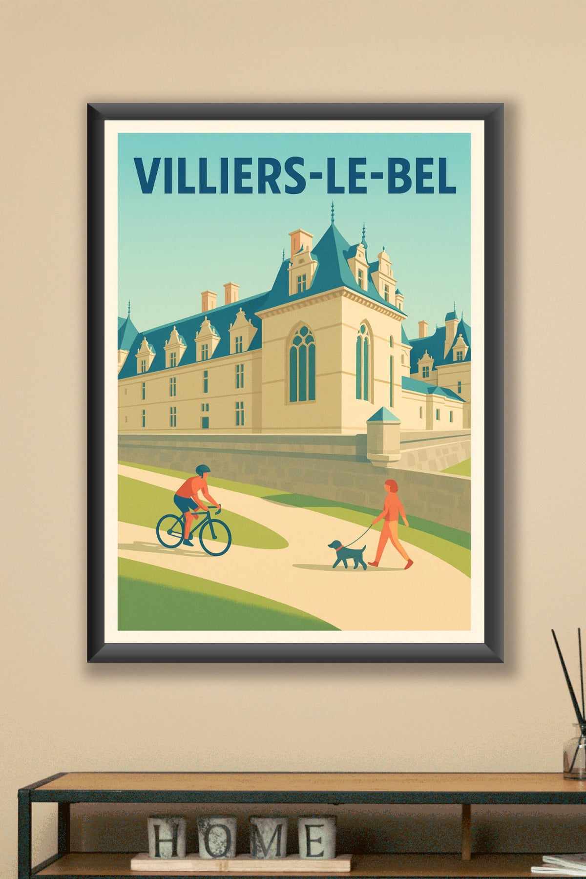 Affiche Villiers-le-Bel — Charme et sérénité en pleine ville · poster d'art de Villiers-le-Bel