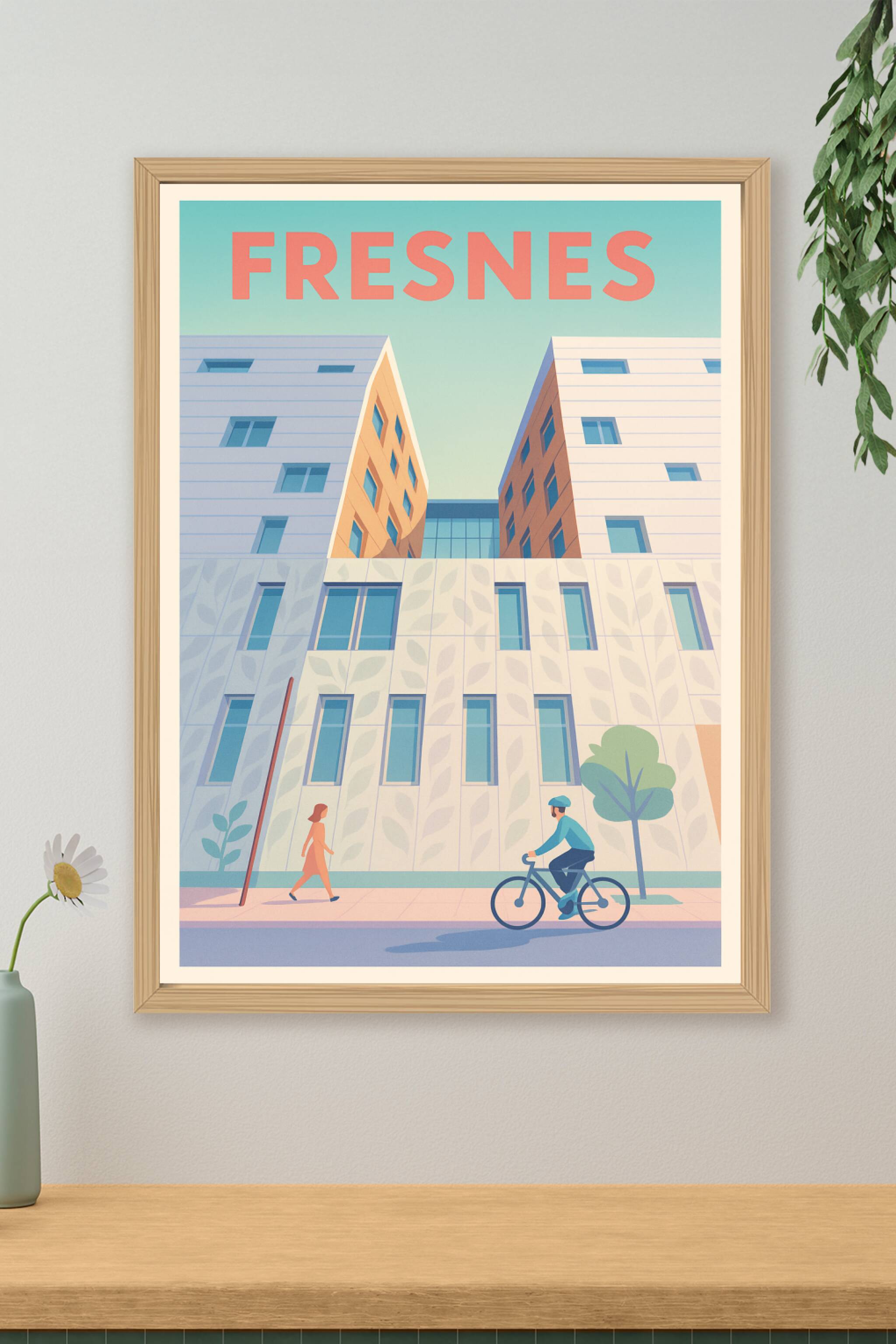 Affiche de Fresnes - Ambiance urbaine et douceur de vivre