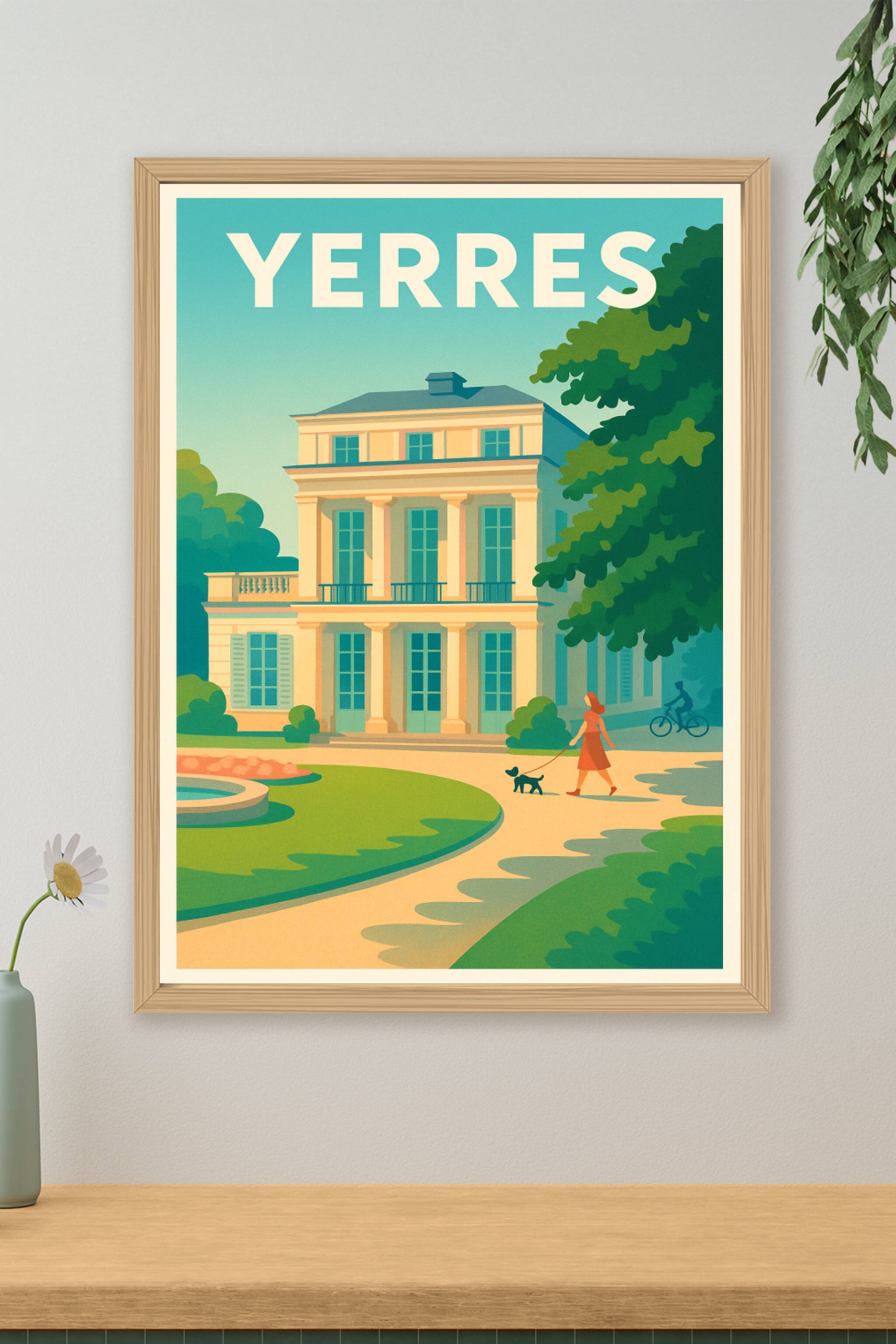 Affiche de Yerres - Élégance et Sérénité en Île-de-France