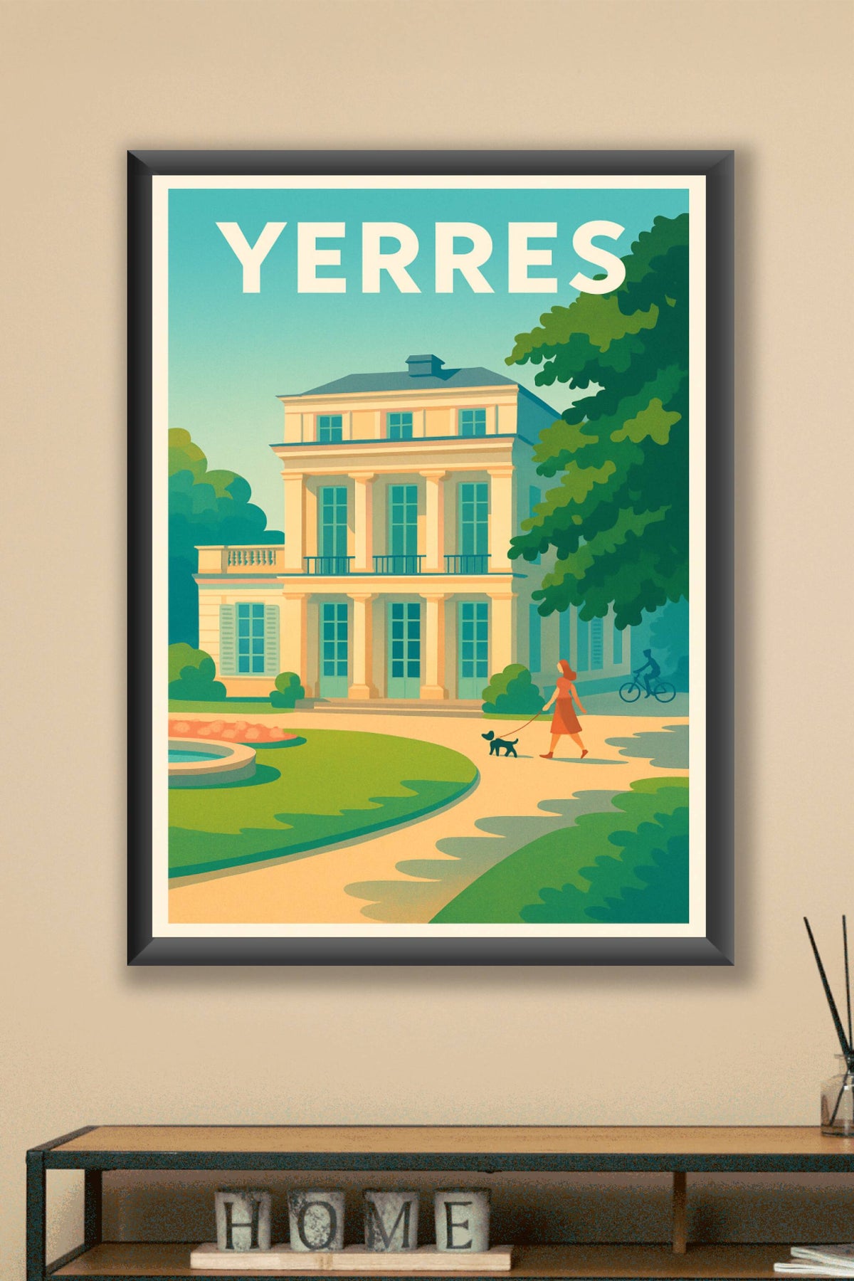 Affiche Yerres — Élégance et Sérénité en Île-de-France · poster d'art de Yerres