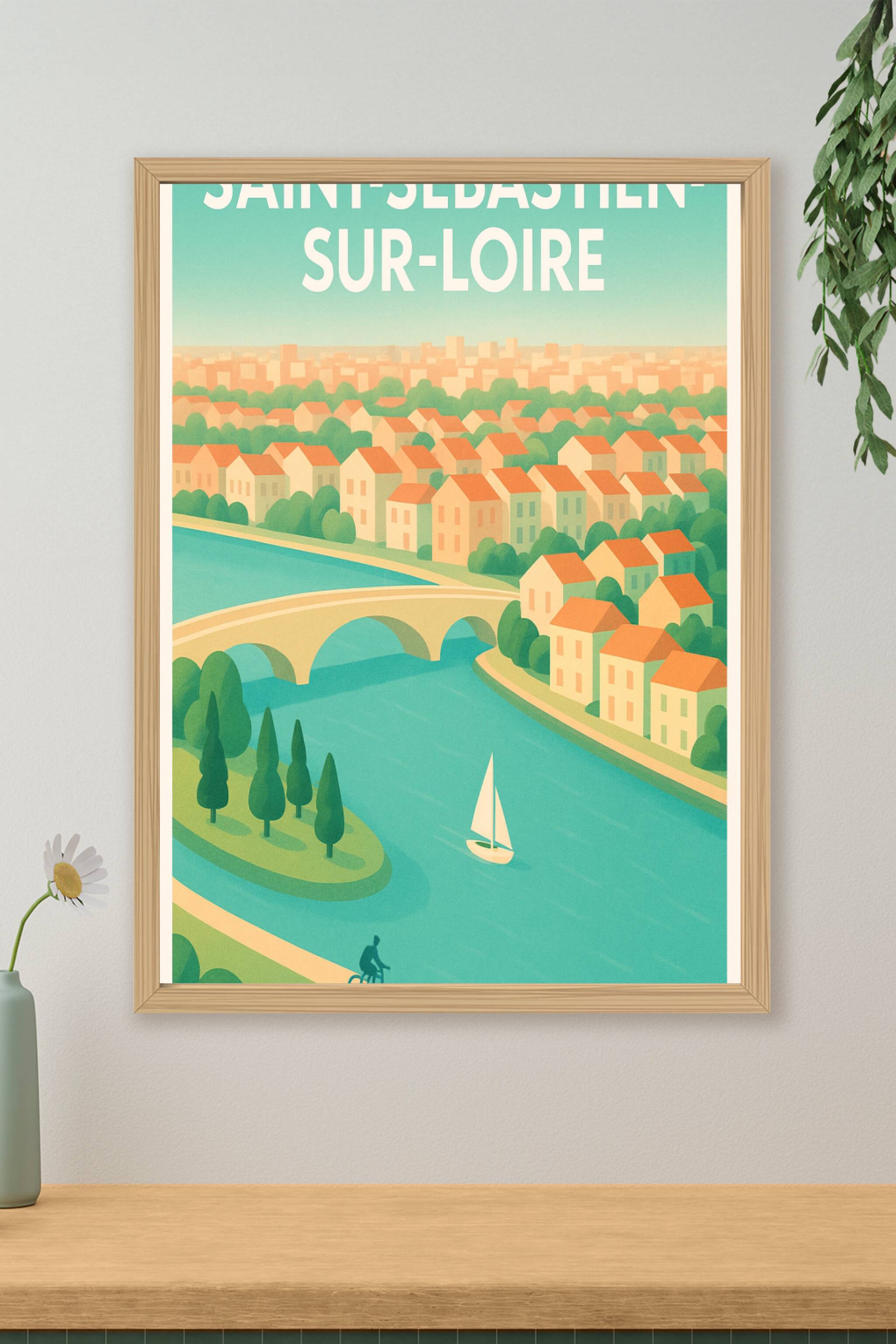 Affiche de Saint-Sébastien-sur-Loire - Charme paisible en bord de Loire