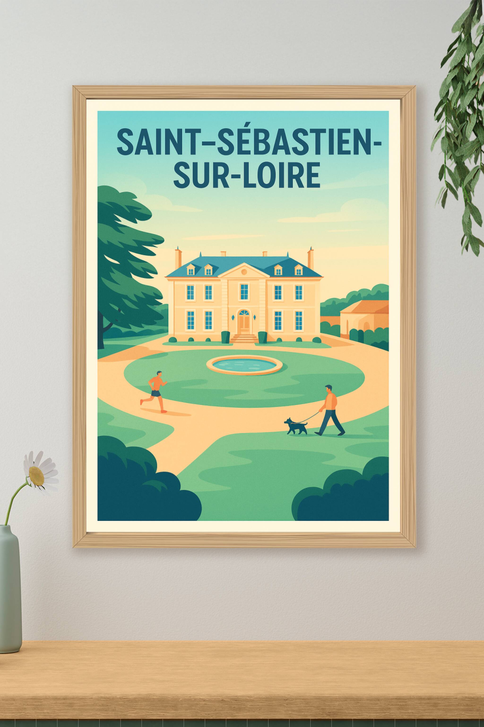 Affiche de Saint-Sébastien-sur-Loire - Élégance et Sérénité au Cœur du Parc