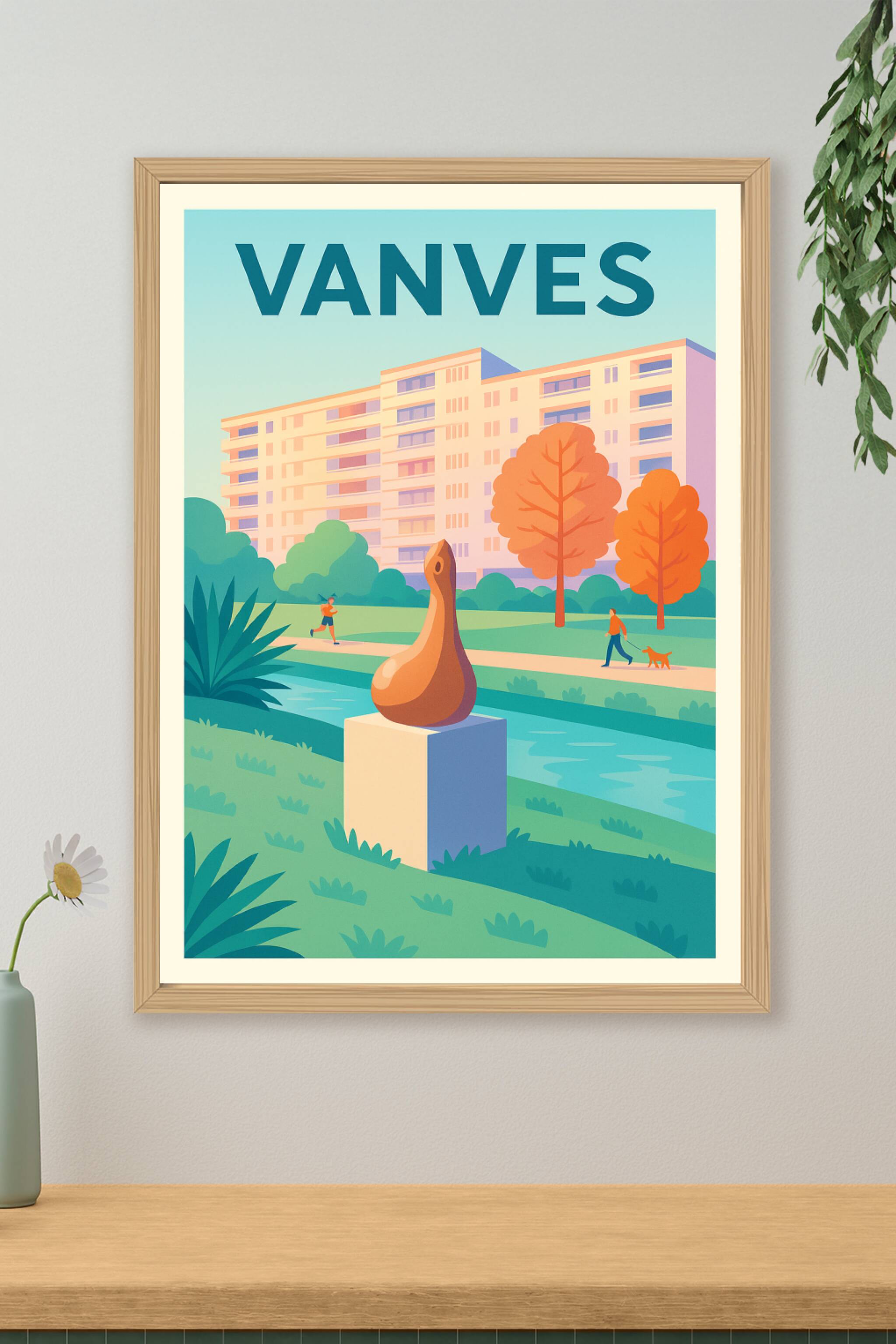 Affiche de Vanves - Havre de paix urbain