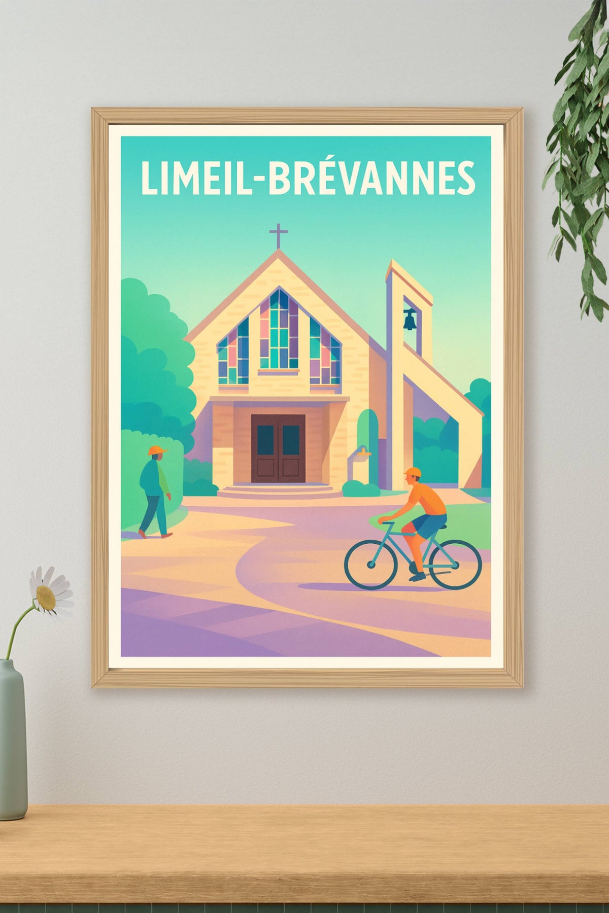 Affiche Limeil-Brévannes — Harmonie et sérénité au cœur de la ville · poster d'art de Limeil-Brévannes