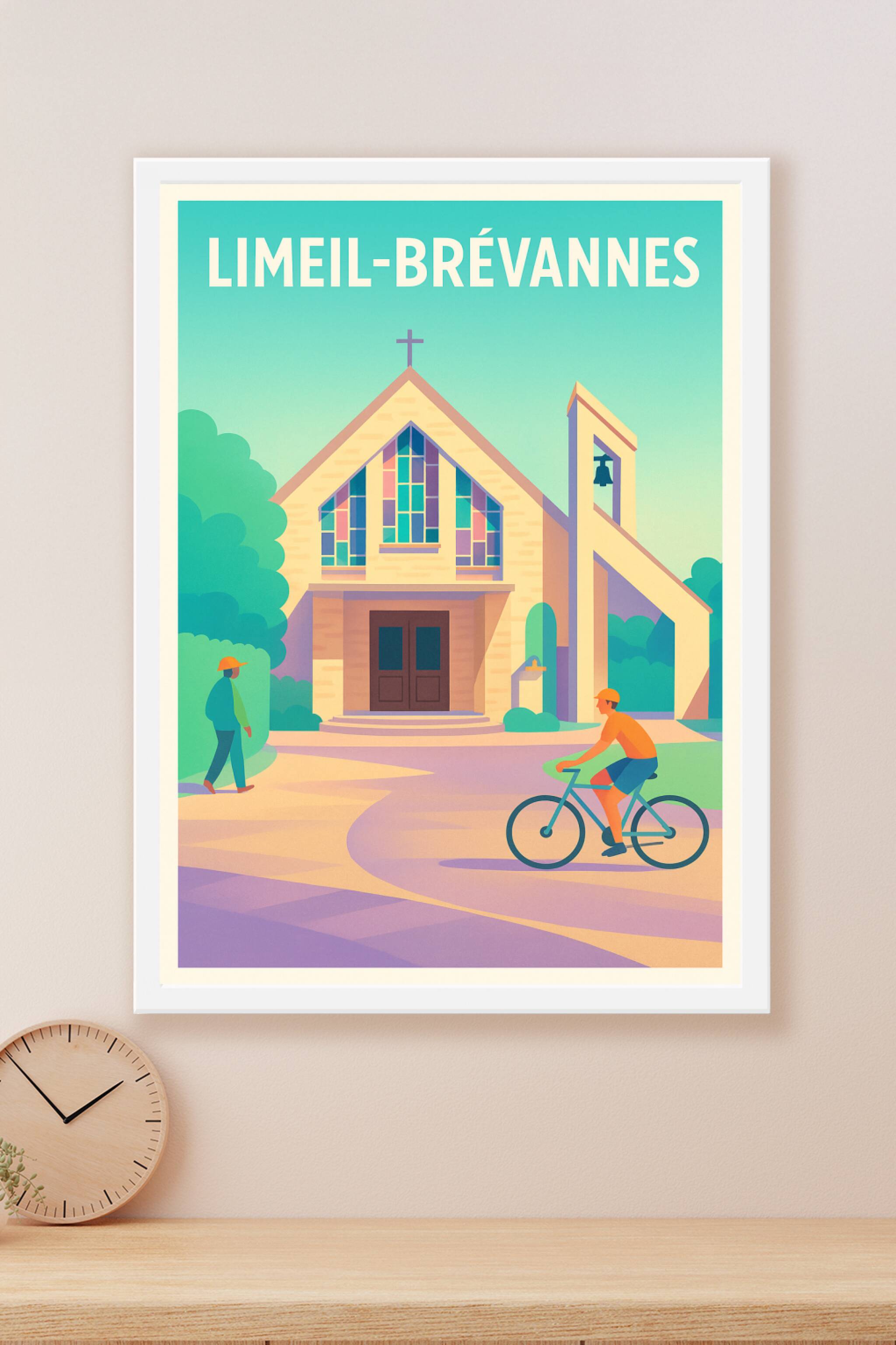Affiche Limeil-Brévannes — Harmonie et sérénité au cœur de la ville · poster d'art de Limeil-Brévannes