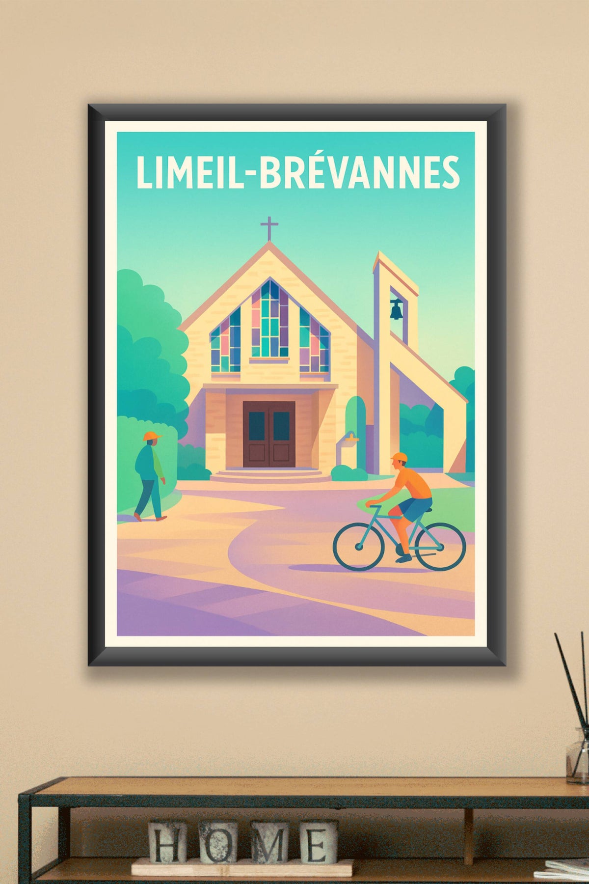 Affiche Limeil-Brévannes — Harmonie et sérénité au cœur de la ville · poster d'art de Limeil-Brévannes