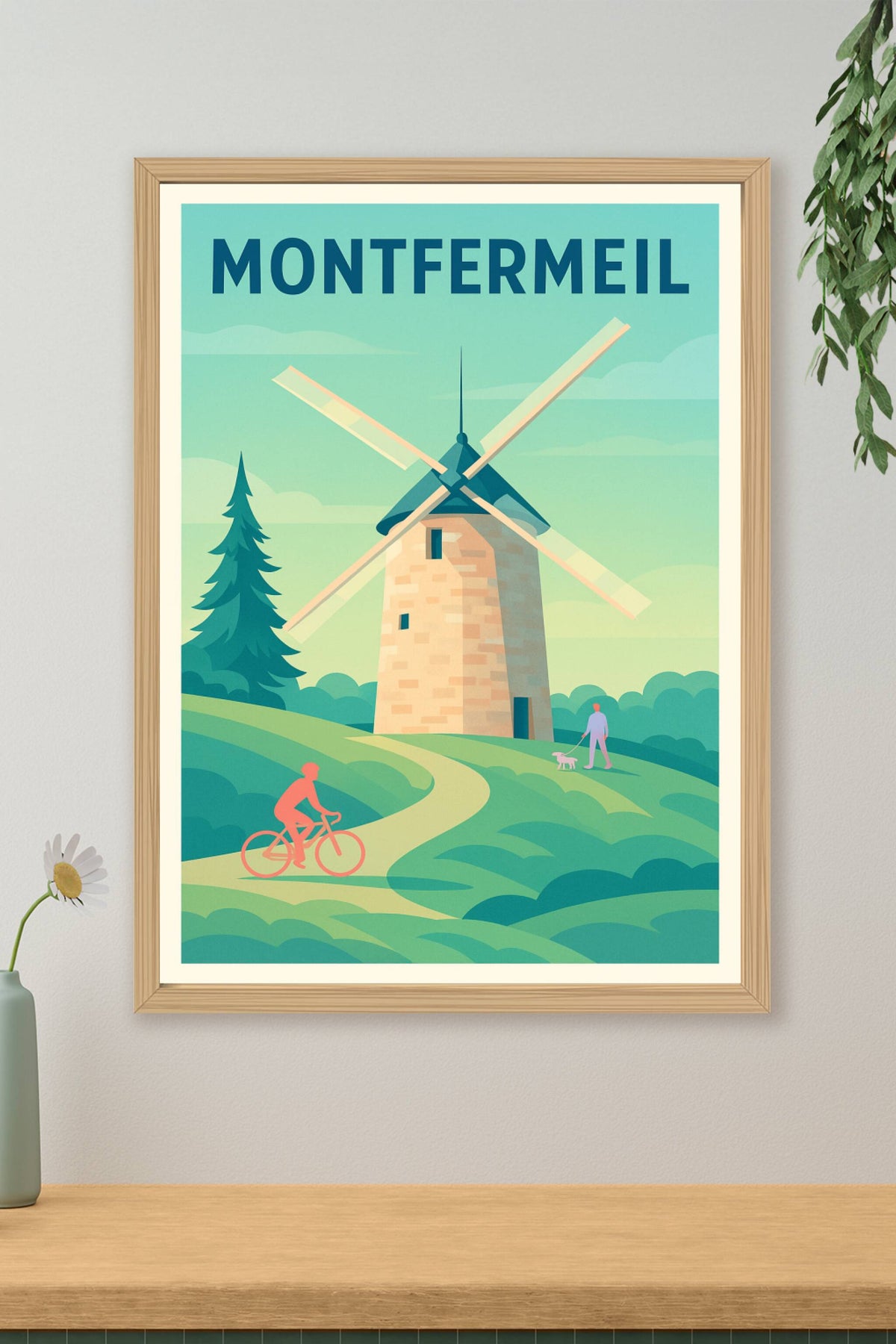 Affiche Montfermeil — Charme bucolique et authenticité · poster d'art de Montfermeil