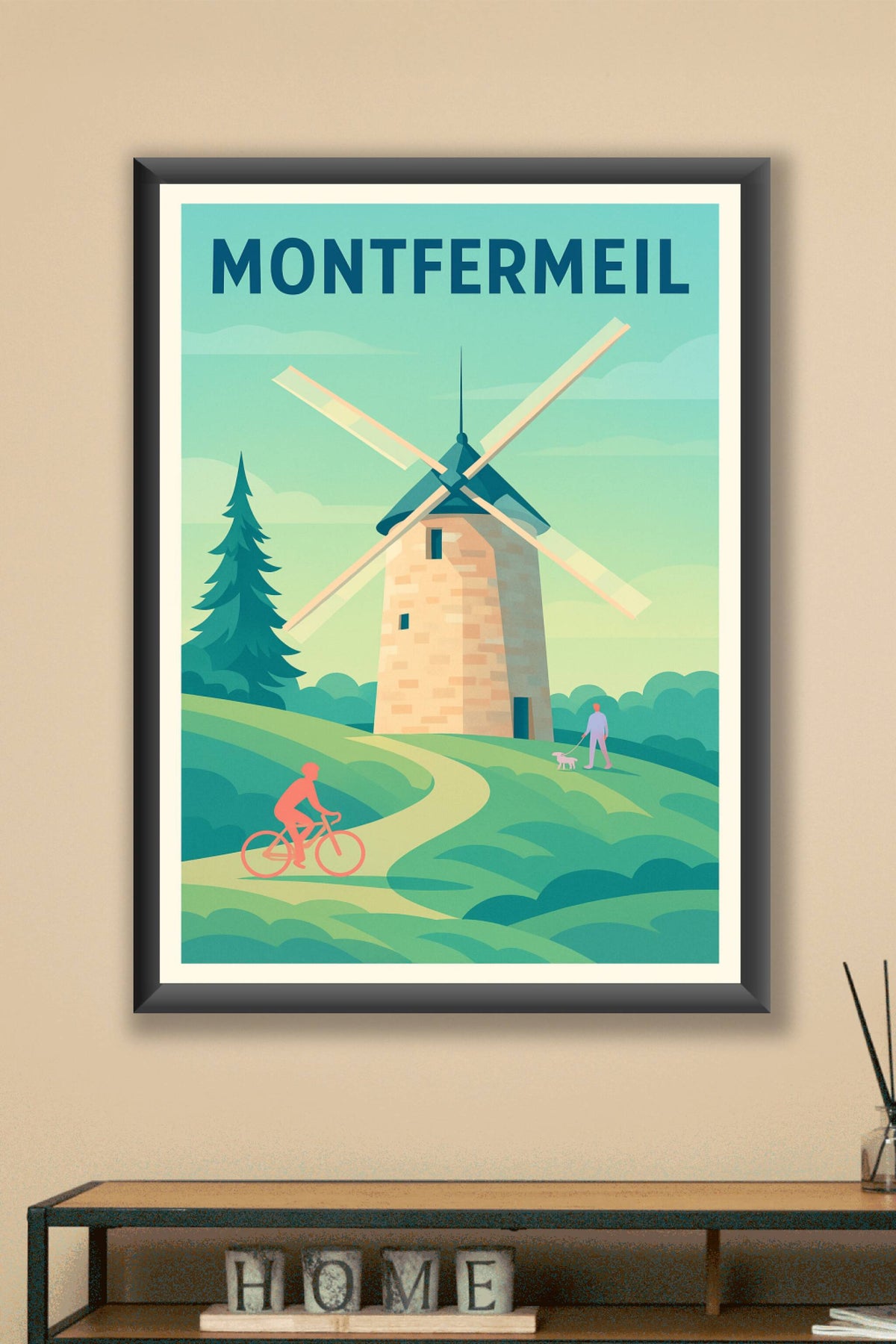 Affiche Montfermeil — Charme bucolique et authenticité · poster d'art de Montfermeil