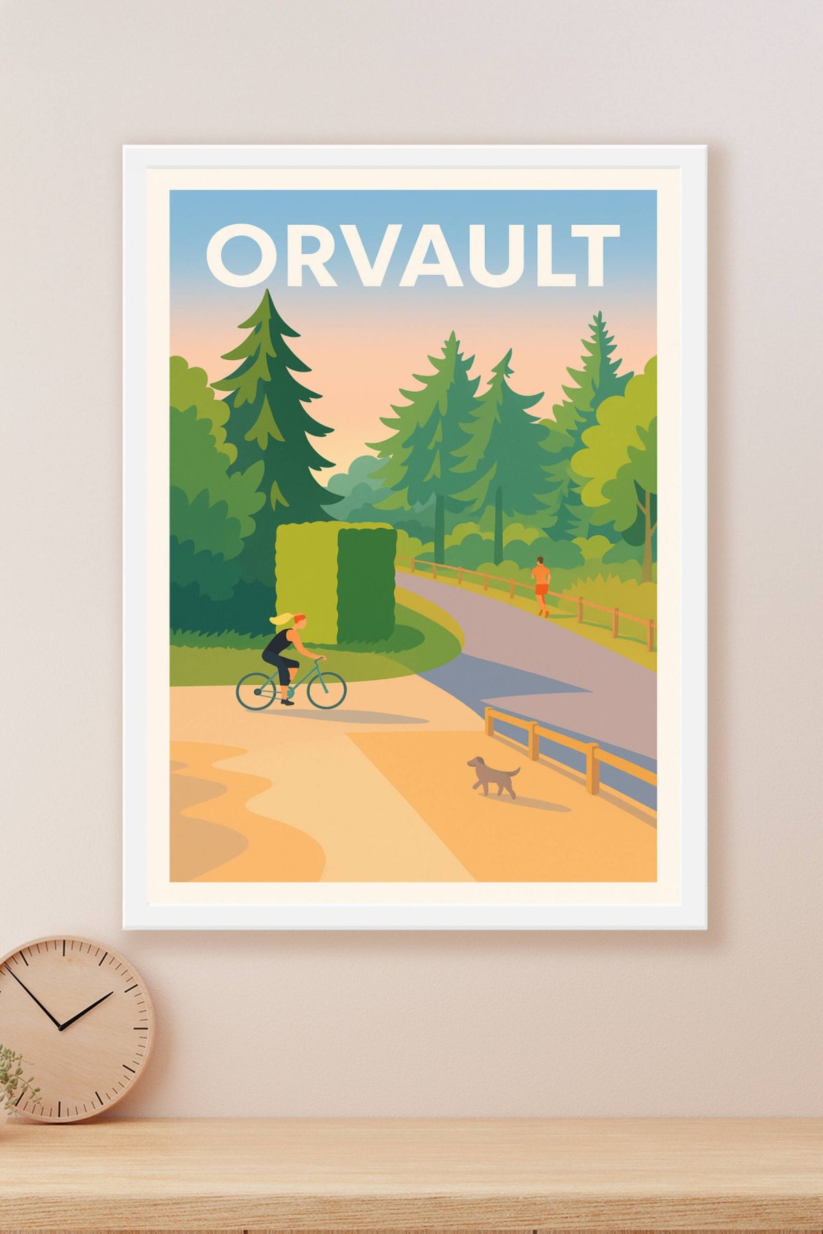 Affiche Orvault — Évasion nature et bien-être · poster d'art de Orvault