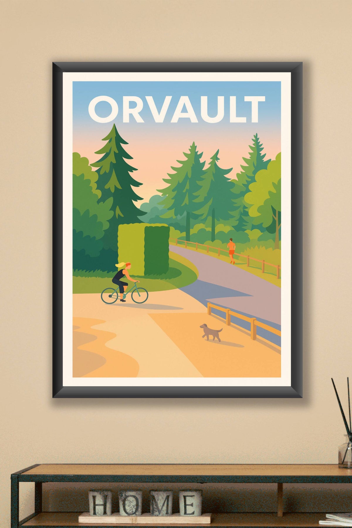 Affiche Orvault — Évasion nature et bien-être · poster d'art de Orvault