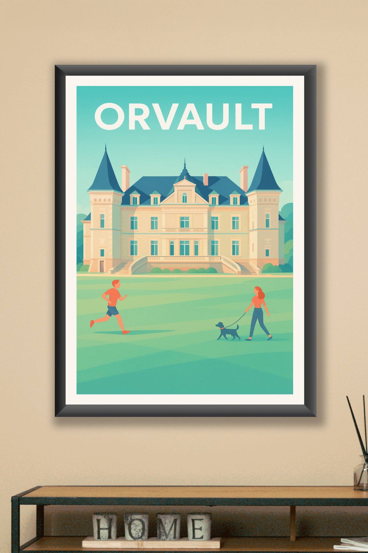 Affiche Orvault — Élégance et nature en harmonie · poster d'art de Orvault