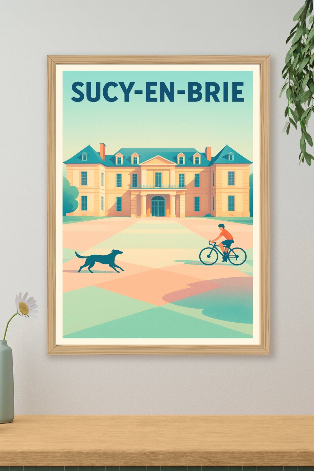 Affiche Sucy-en-Brie — Charme bucolique et douceur de vivre · poster d'art de Sucy-en-Brie