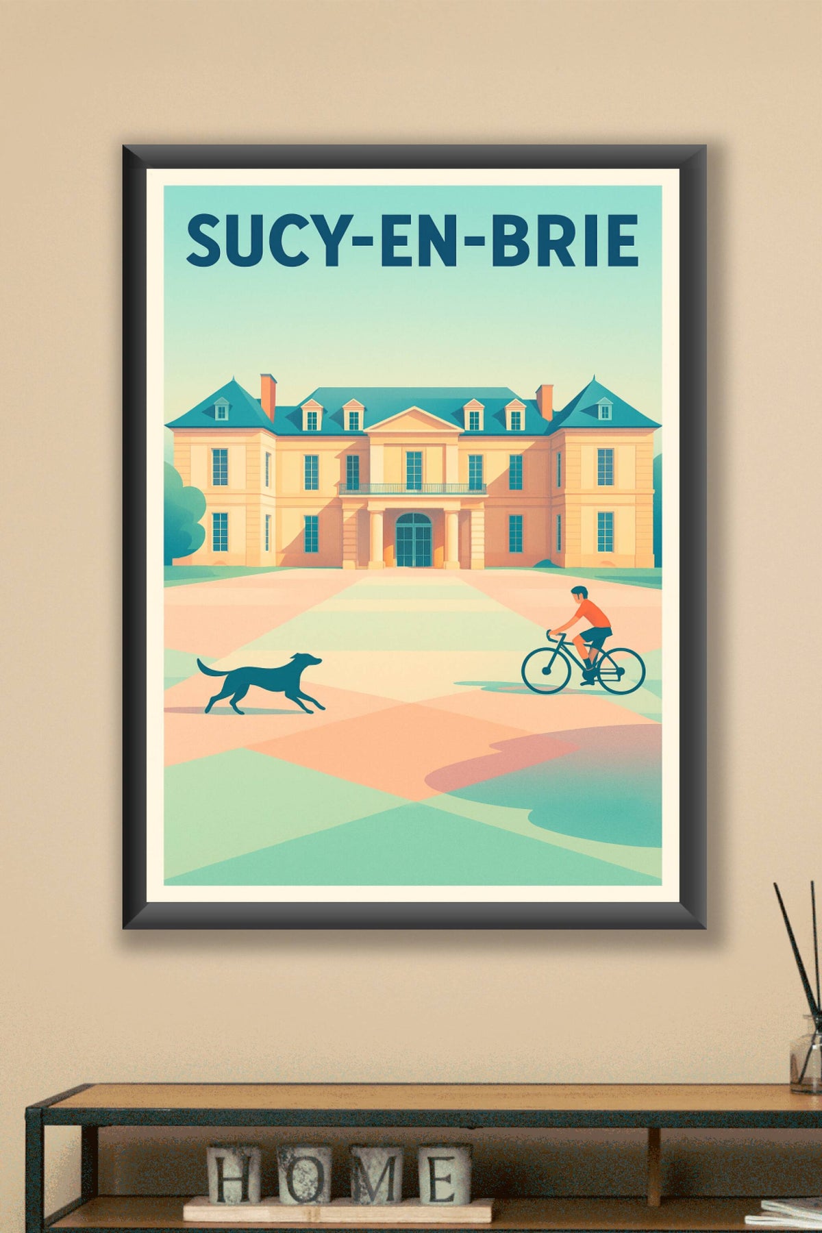 Affiche Sucy-en-Brie — Charme bucolique et douceur de vivre · poster d'art de Sucy-en-Brie