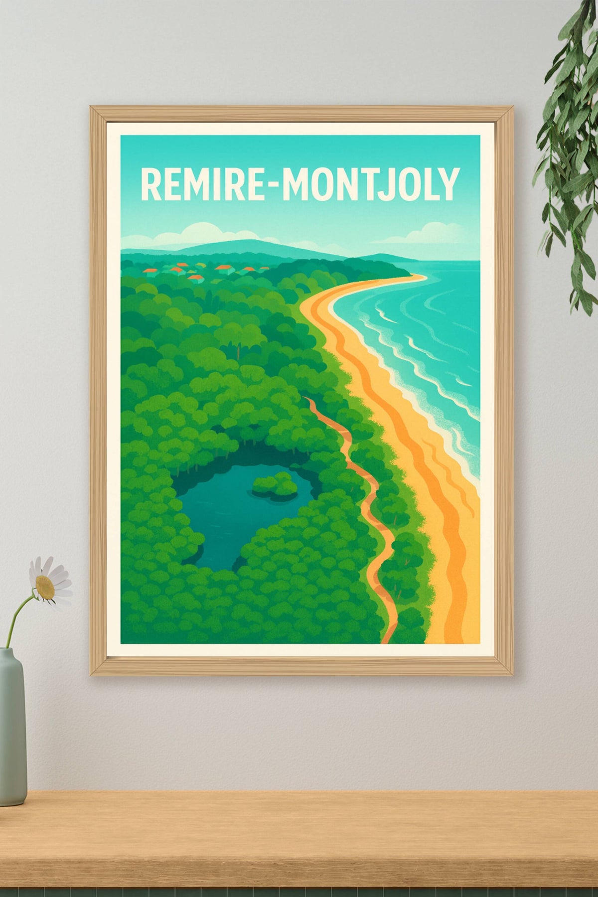 Affiche Remire-Montjoly — Évasion Nature et Littoral · poster d'art de Remire-Montjoly