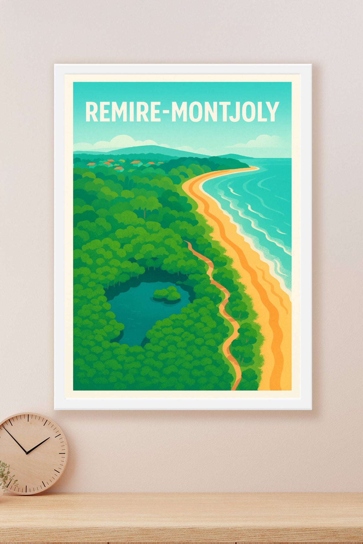 Affiche Remire-Montjoly — Évasion Nature et Littoral · poster d'art de Remire-Montjoly