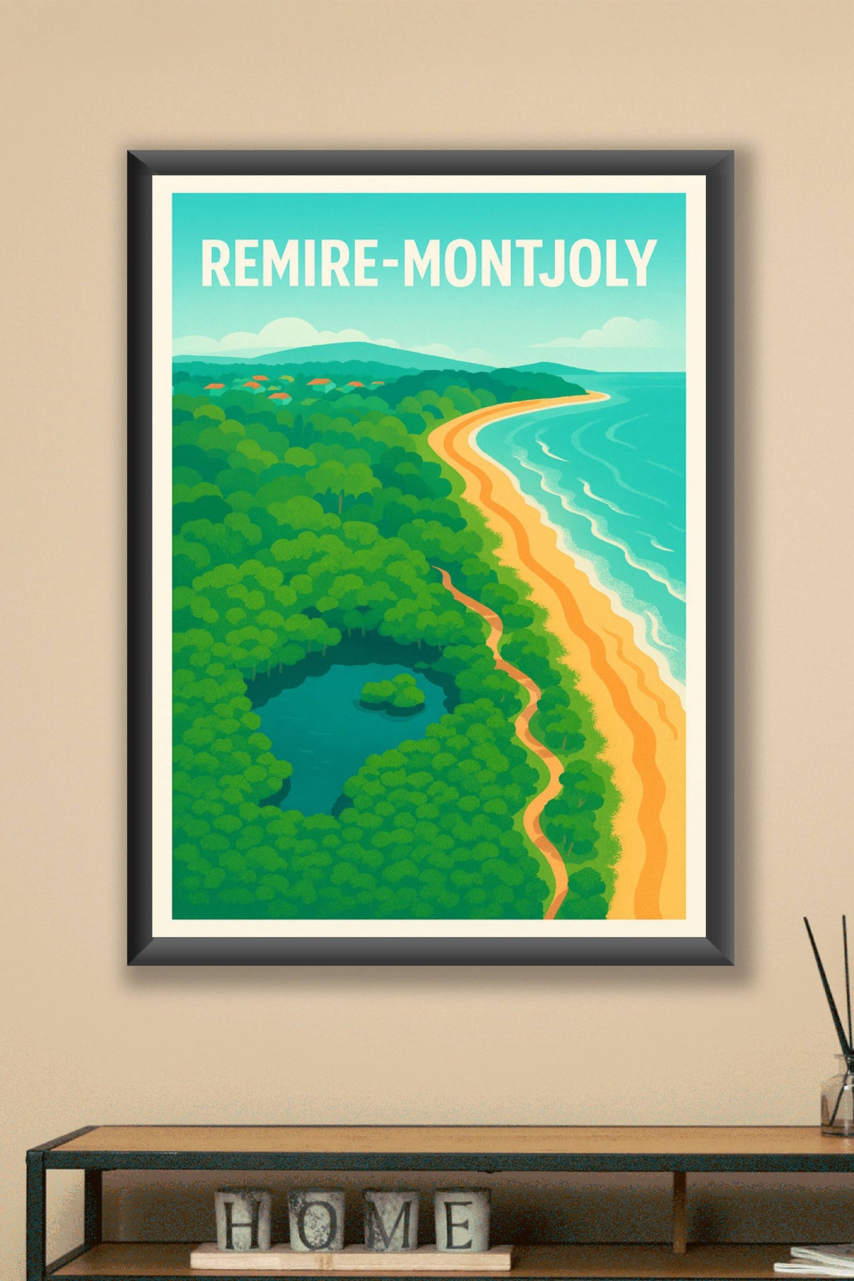 Affiche Remire-Montjoly — Évasion Nature et Littoral · poster d'art de Remire-Montjoly