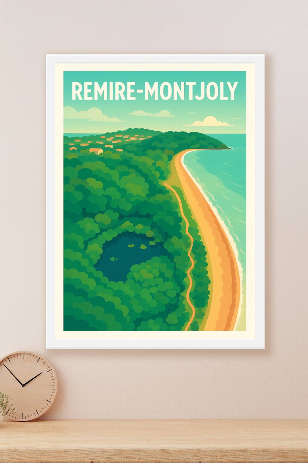 Affiche Remire-Montjoly — Évasion tropicale en Guyane · poster d'art de Remire-Montjoly