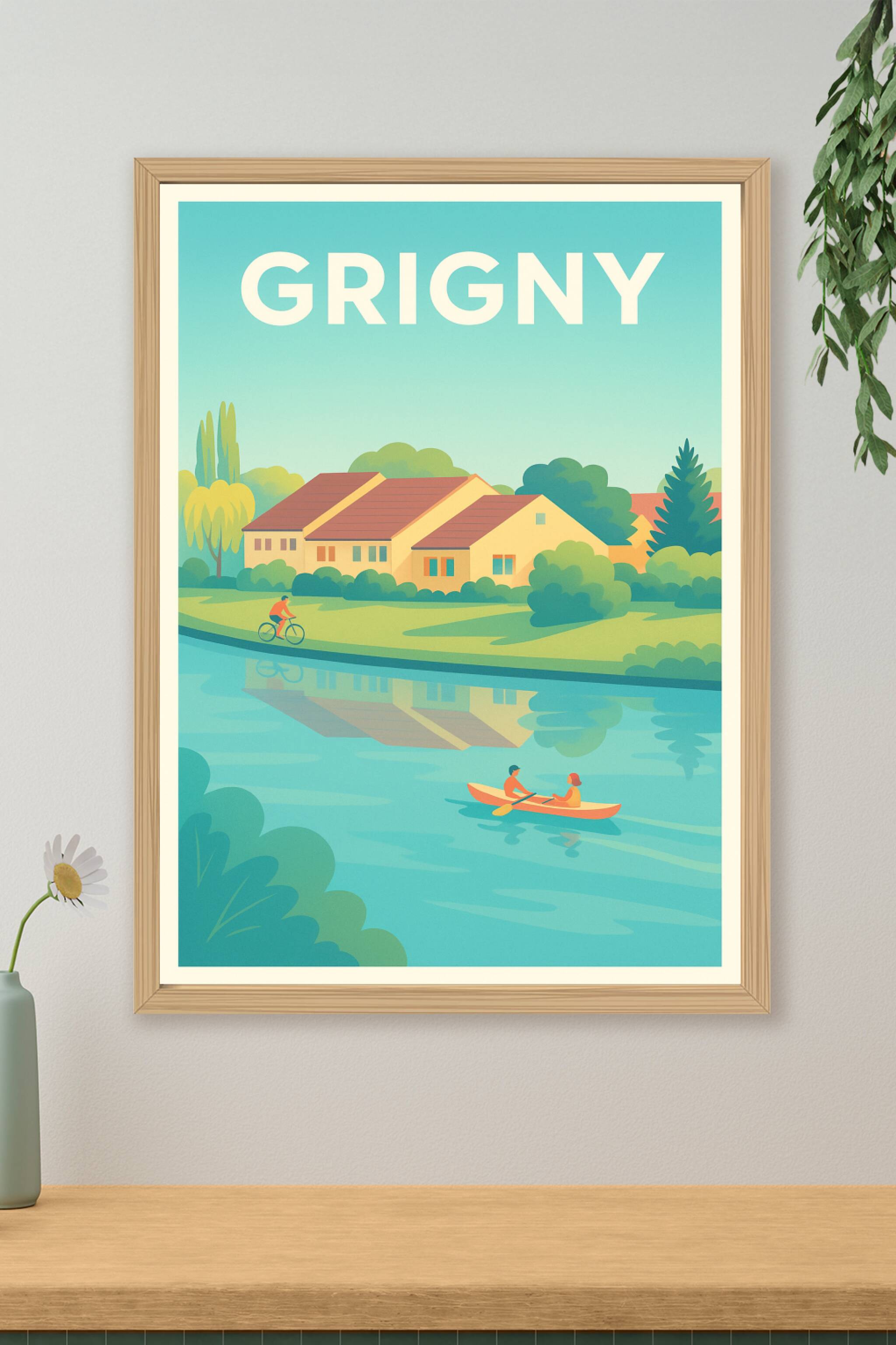 Affiche de Grigny - Charme bucolique au fil de l'eau