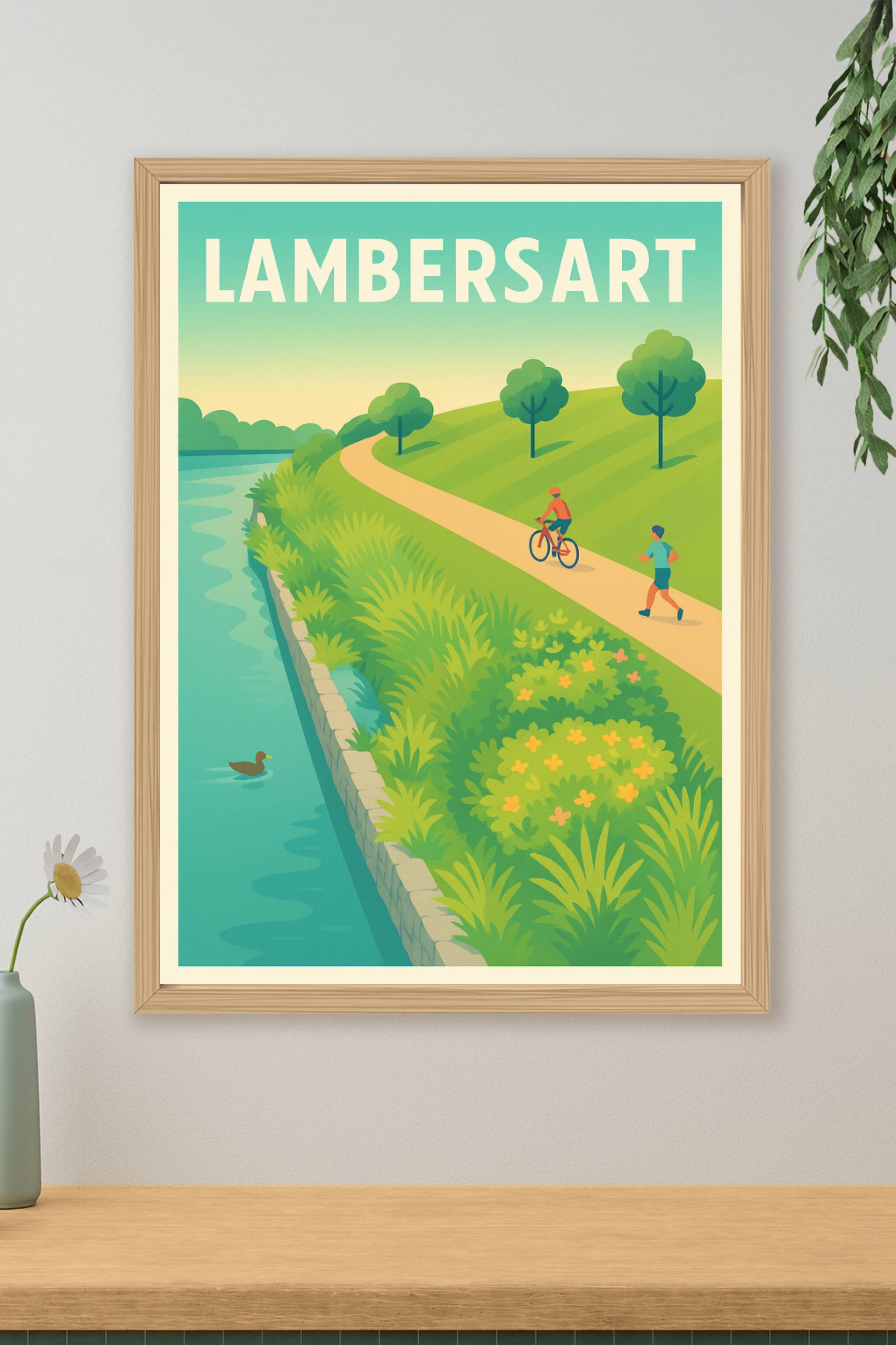 Affiche de Lambersart - Promenade et nature au fil de l'eau