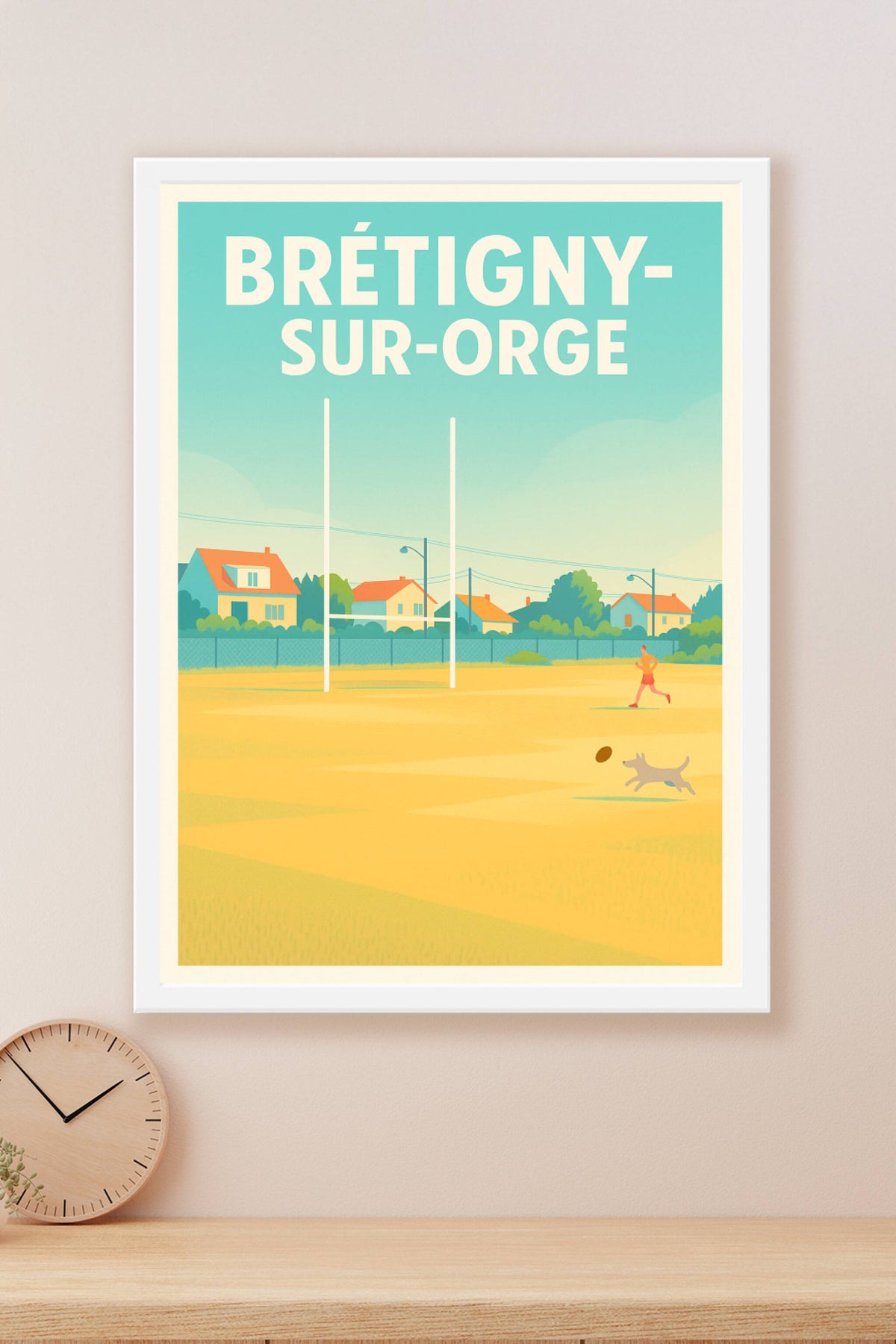 Affiche Brétigny-sur-Orge — Évasion champêtre et moments de détente · poster d'art de Brétigny-sur-Orge