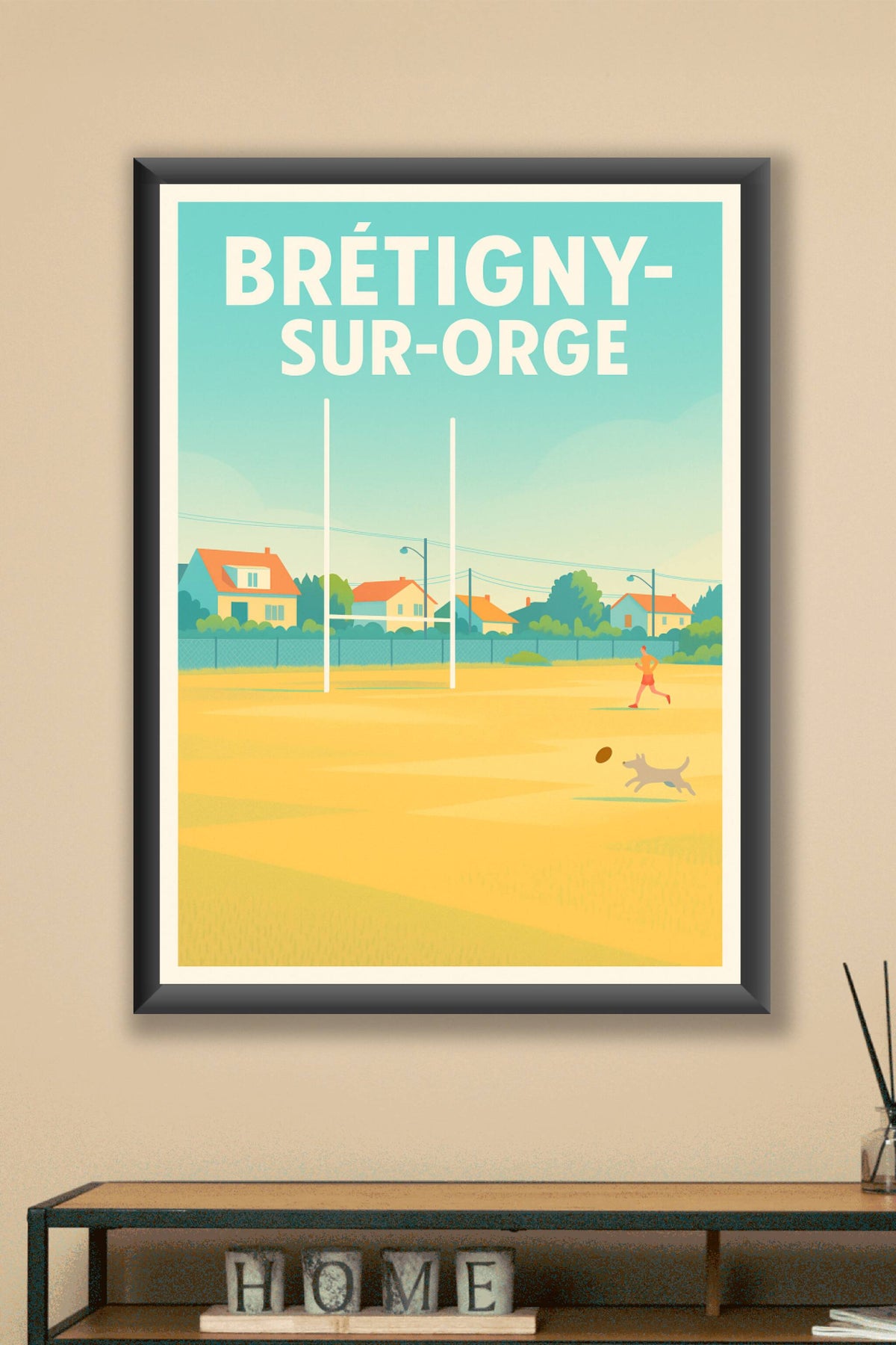 Affiche Brétigny-sur-Orge — Évasion champêtre et moments de détente · poster d'art de Brétigny-sur-Orge