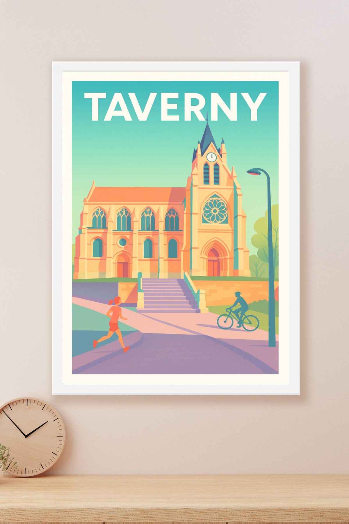 Affiche Taverny — Harmonie entre patrimoine et vie active · poster d'art de Taverny