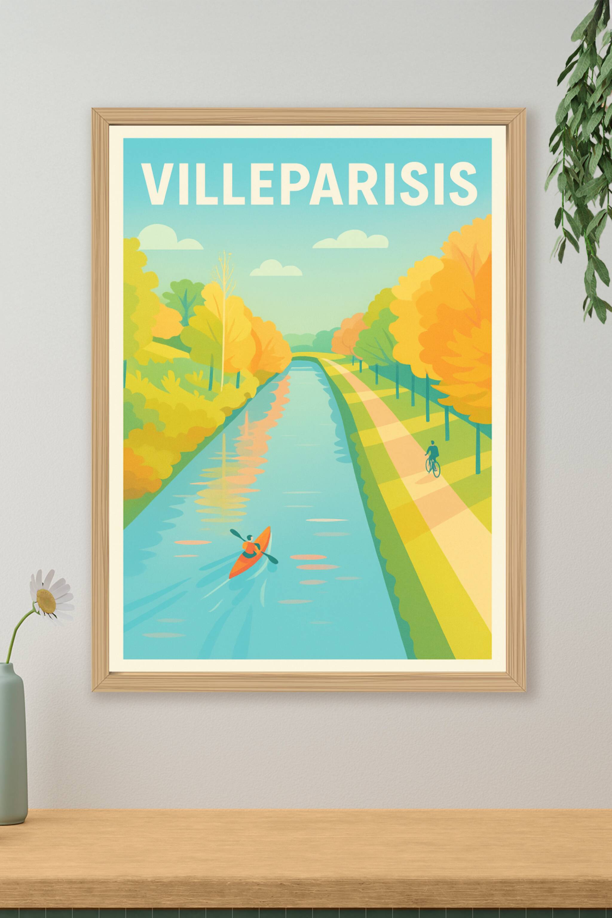 Affiche de Paris - Évasion nature au fil de l'eau