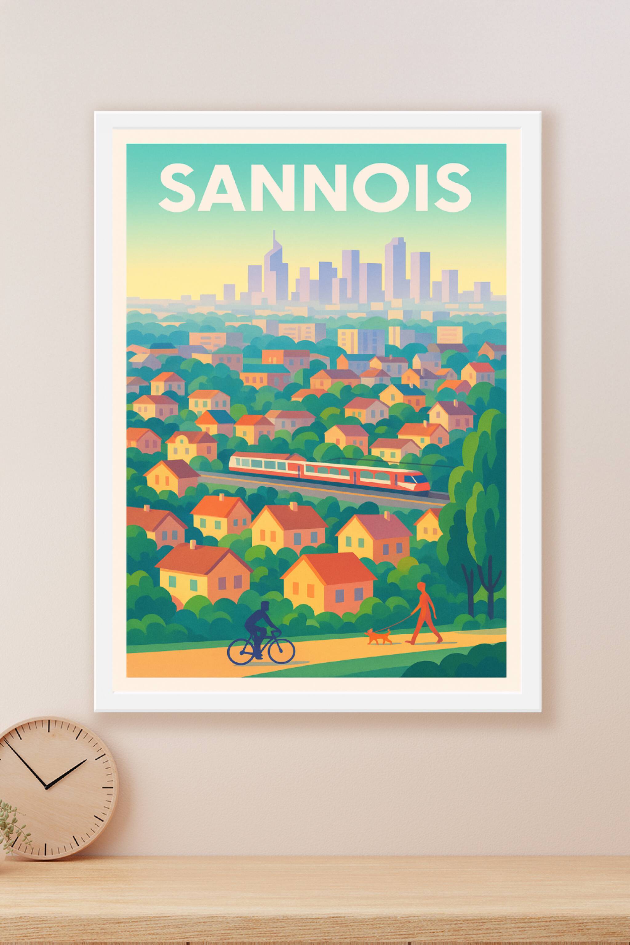 Affiche Sannois — Entre nature et ville dynamique · poster d'art de Sannois