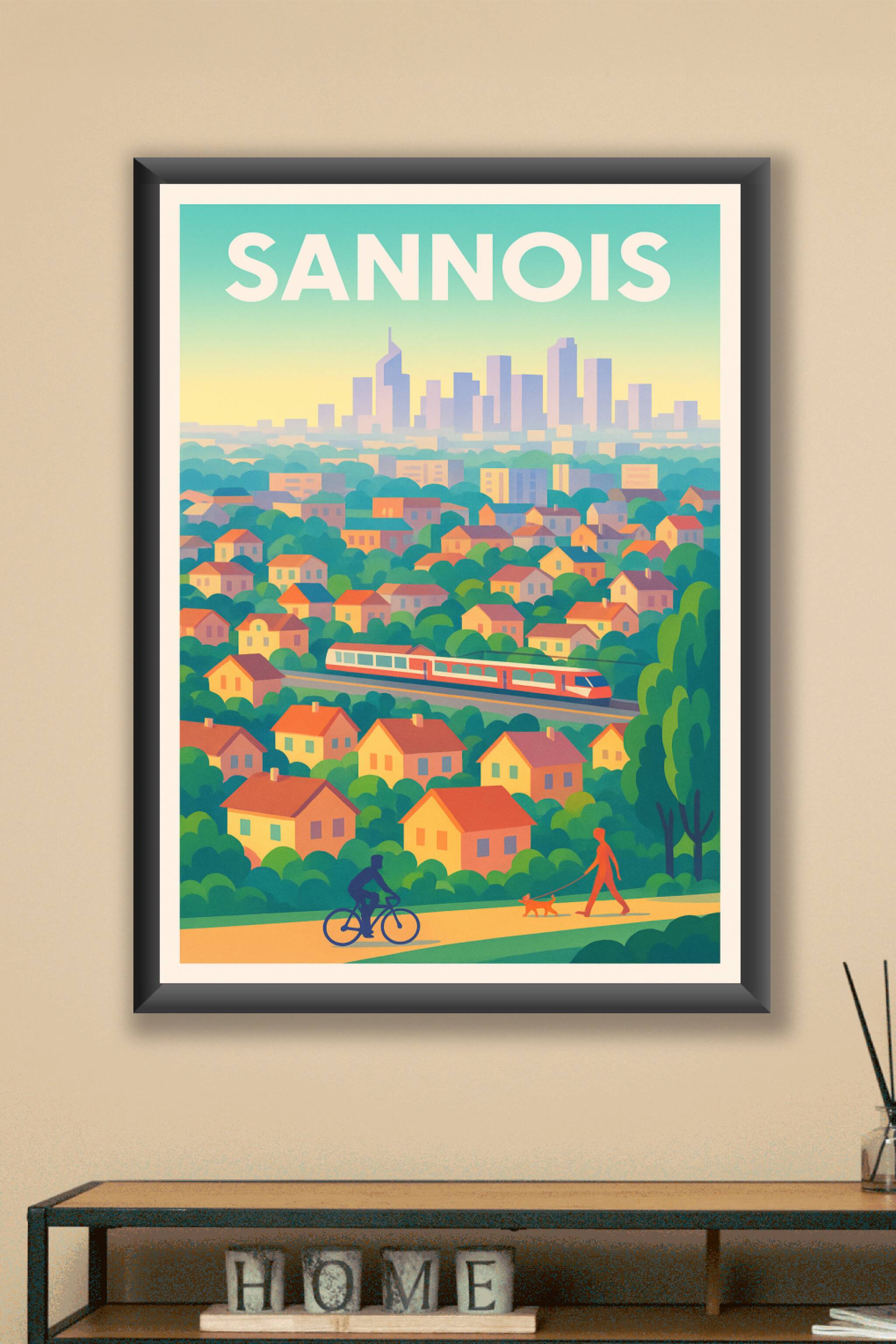 Affiche Sannois — Entre nature et ville dynamique · poster d'art de Sannois